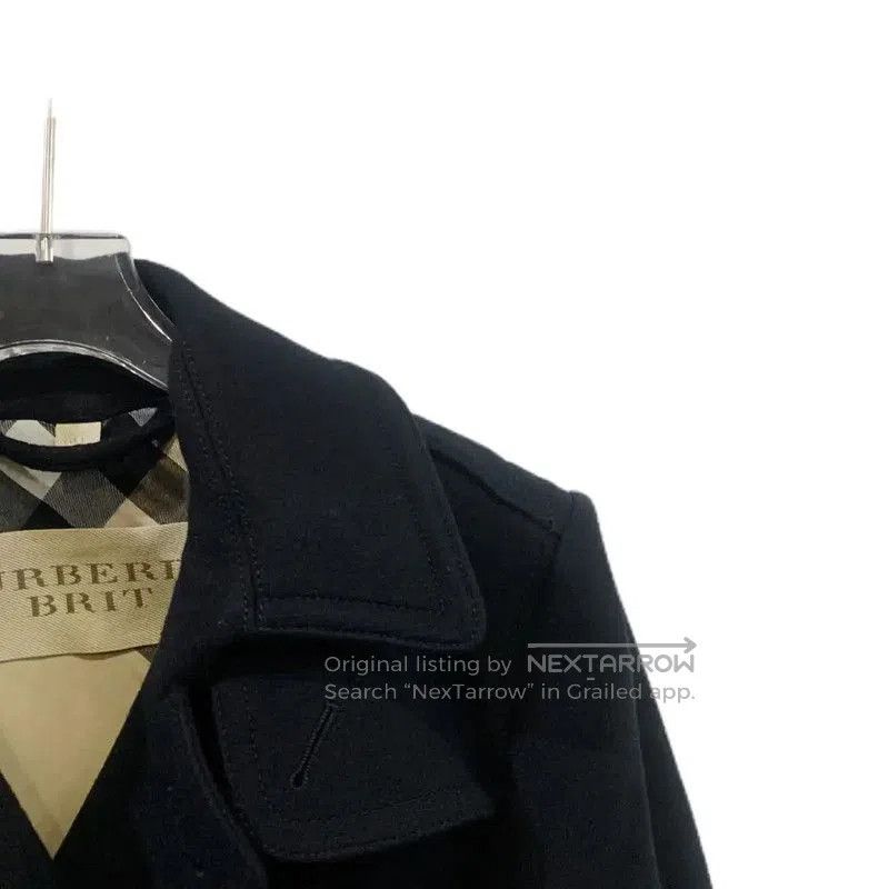 Burberry Burberry Black Wool Women's Trench Coat. Size XS / US 0-2 / IT 36-38 - 4 Thumbnail