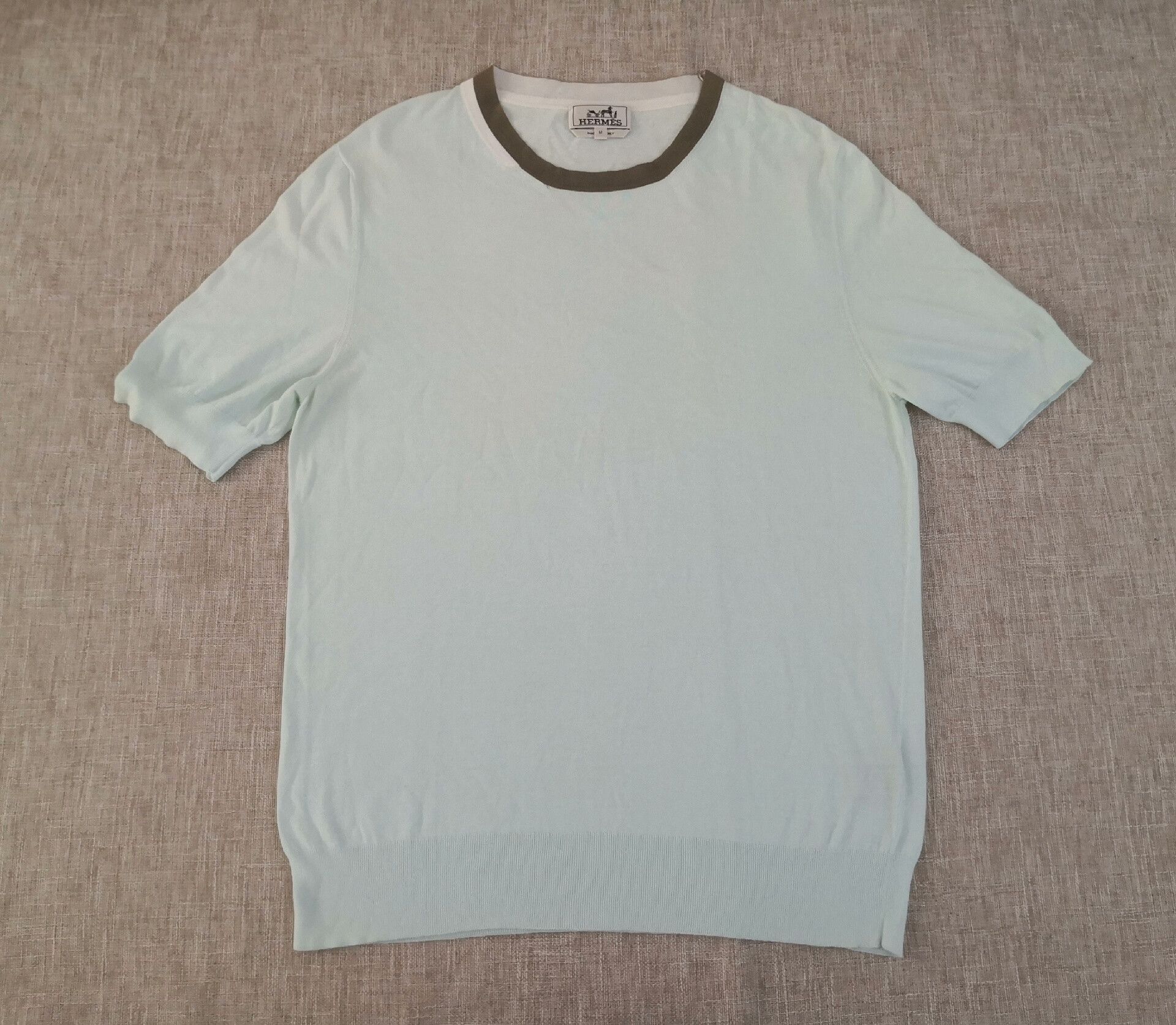 Hermes Hermes Men's Knit Short-Sleeve T-Shirt Size US M / EU 48-50 / 2 - 1 Thumbnail