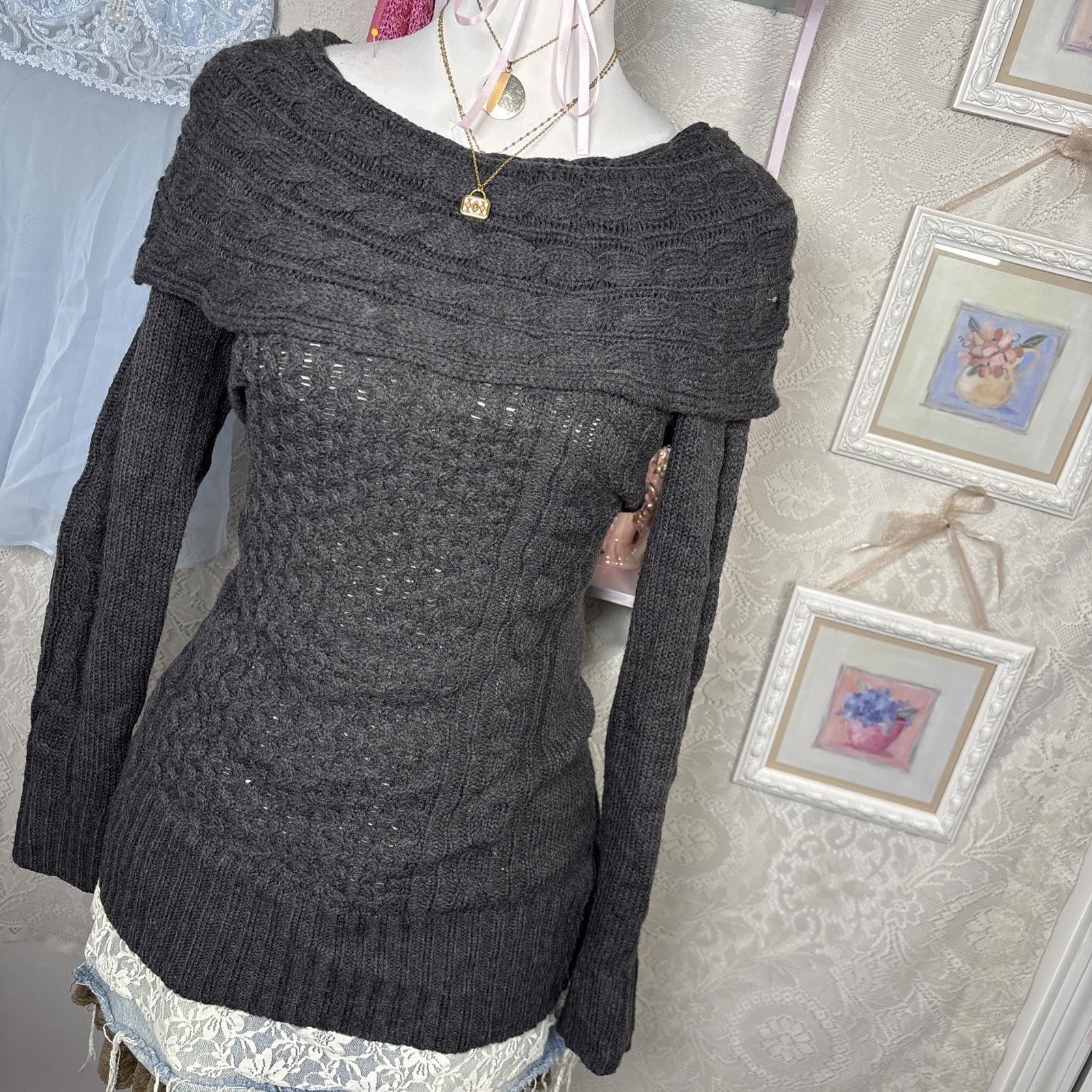 Other y2k vintage off the shoulder sweater Size M / US 6-8 / IT 42-44 - 3 Thumbnail