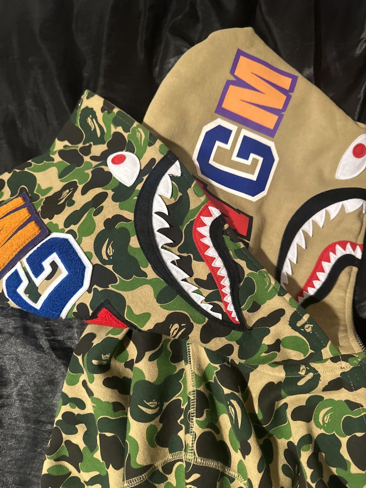 Bape ABC Camo Shark Full Zip Double Hoodie Double hooded Bape Size US L / EU 52-54 / 3 - 3 Thumbnail