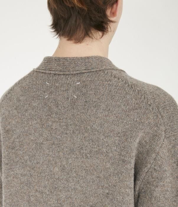 Maison Margiela o1bcso1str0526 Wool Cardigan in Grey Size US XL / EU 56 / 4 - 7 Thumbnail