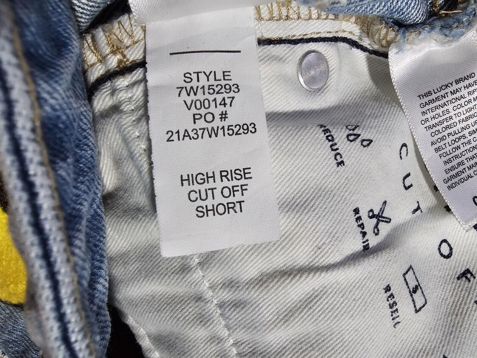 Lucky Brand Lucky Brand Shorts Womens 0/25 High Rise Cut Off Smiley Face Size 25" / US 0 / IT 36 - 4 Thumbnail