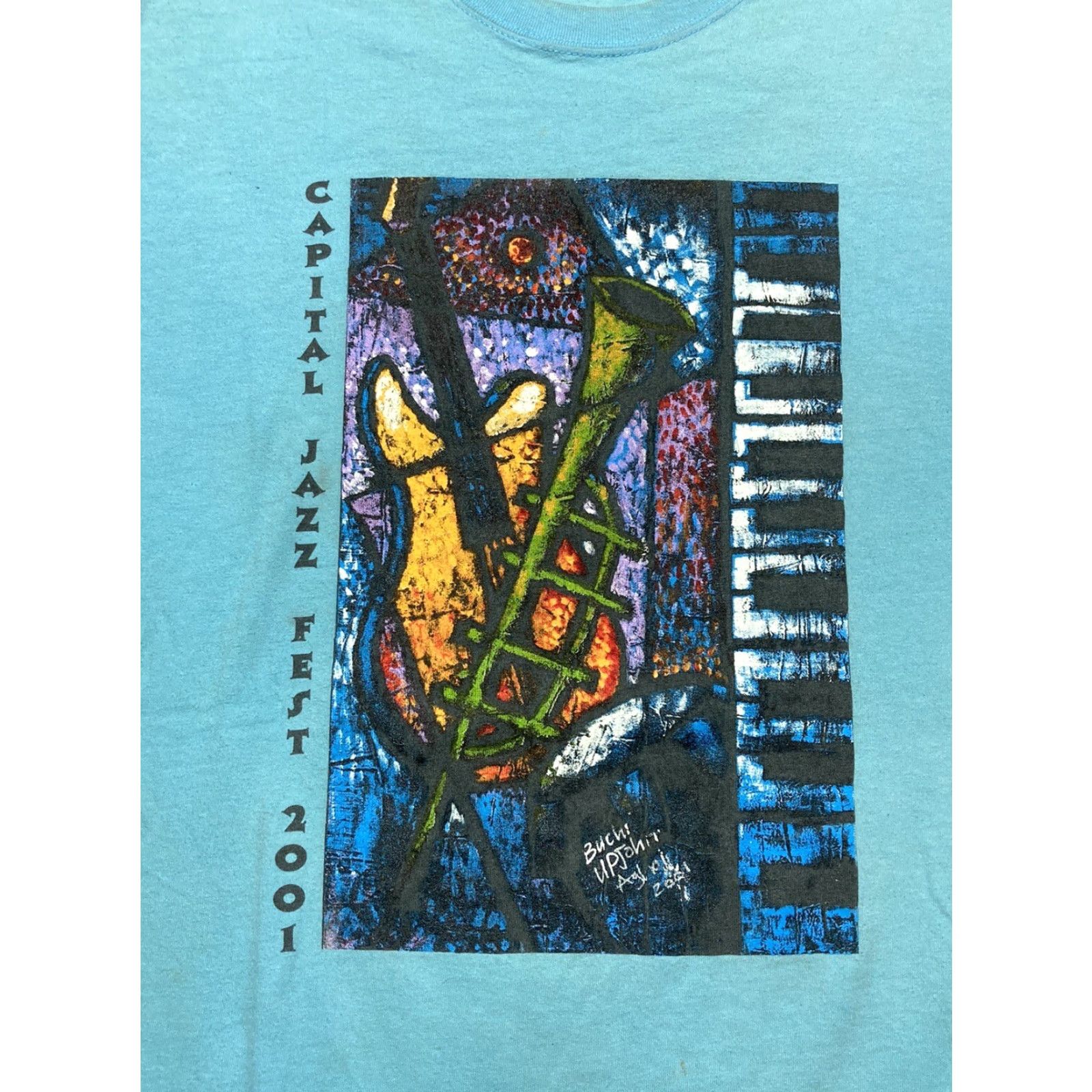 Vintage VINTAGE DC Capital Jazz Festival T Shirt 2001 Washington DC Music Abstract Art 2XL Mens Blue Jazz Shirt Size US XXL / EU 58 / 5 - 2 Thumbnail