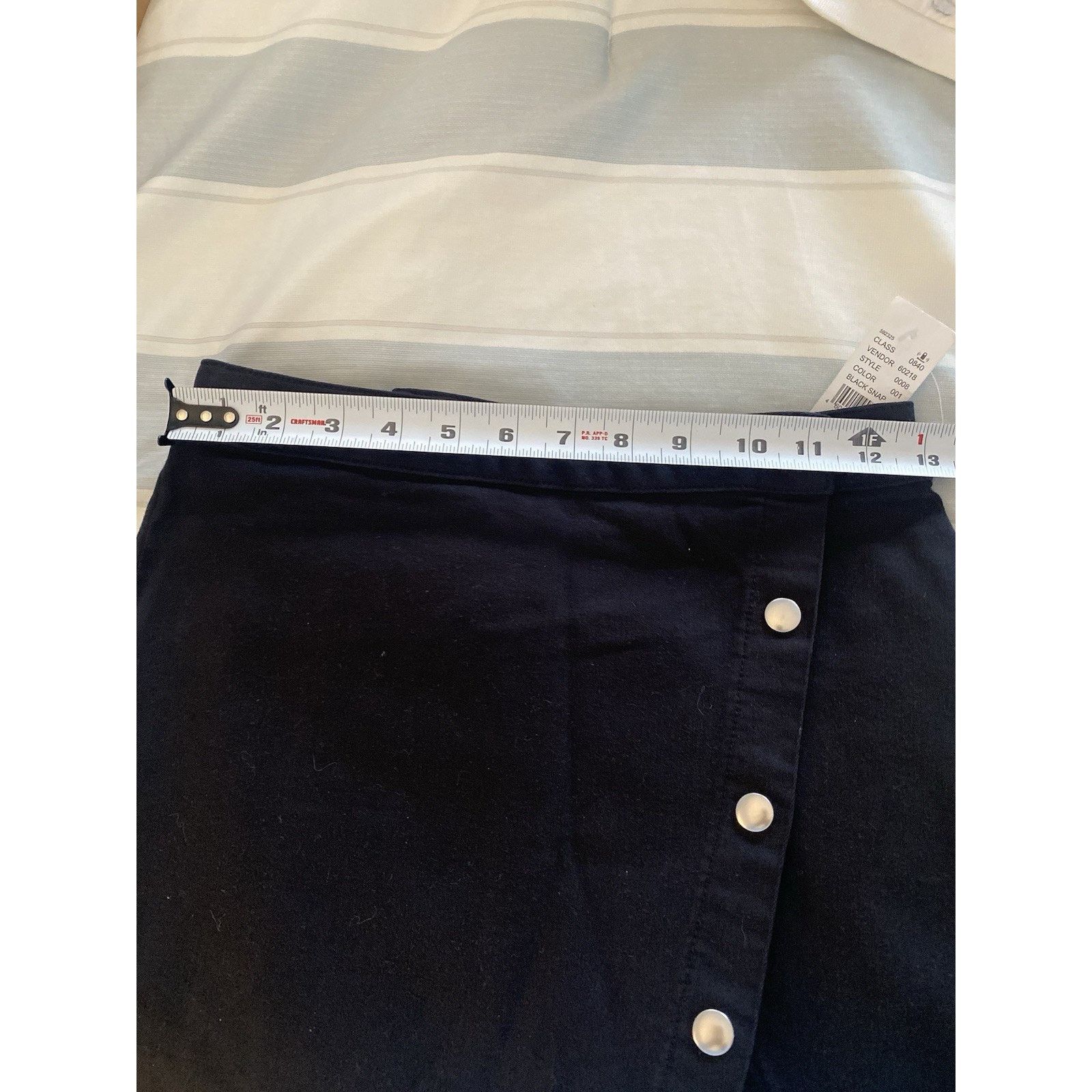 Pacsun Pacsun soft above knee blk snap skirt sz 25 NWT Size 25" / US 0 / IT 36 - 5 Thumbnail