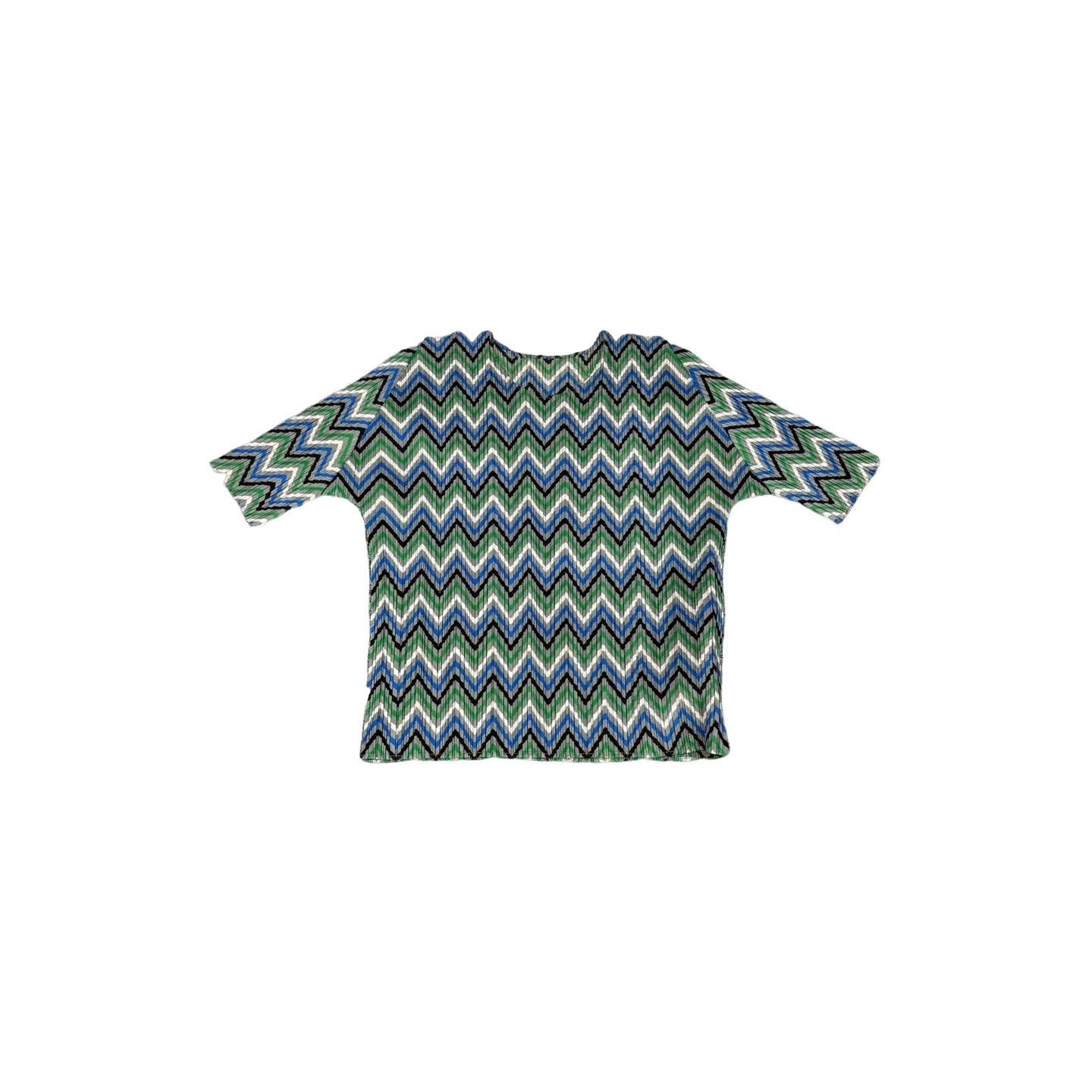Pleats Please Issey Miyake Pleats Please Issey Miyake Zig-zag Pleated T-Shirt S Size S / US 4 / IT 40 - 1 Thumbnail