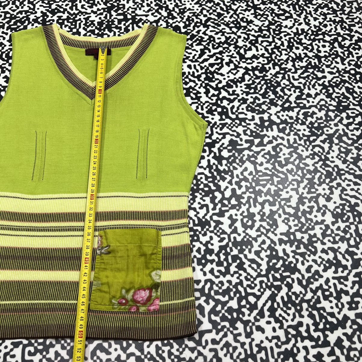 Kenzo Vintage Y2K Kenzo Luxury Retro Style Floral Casual Tank Top Size S / US 4 / IT 40 - 16 Thumbnail