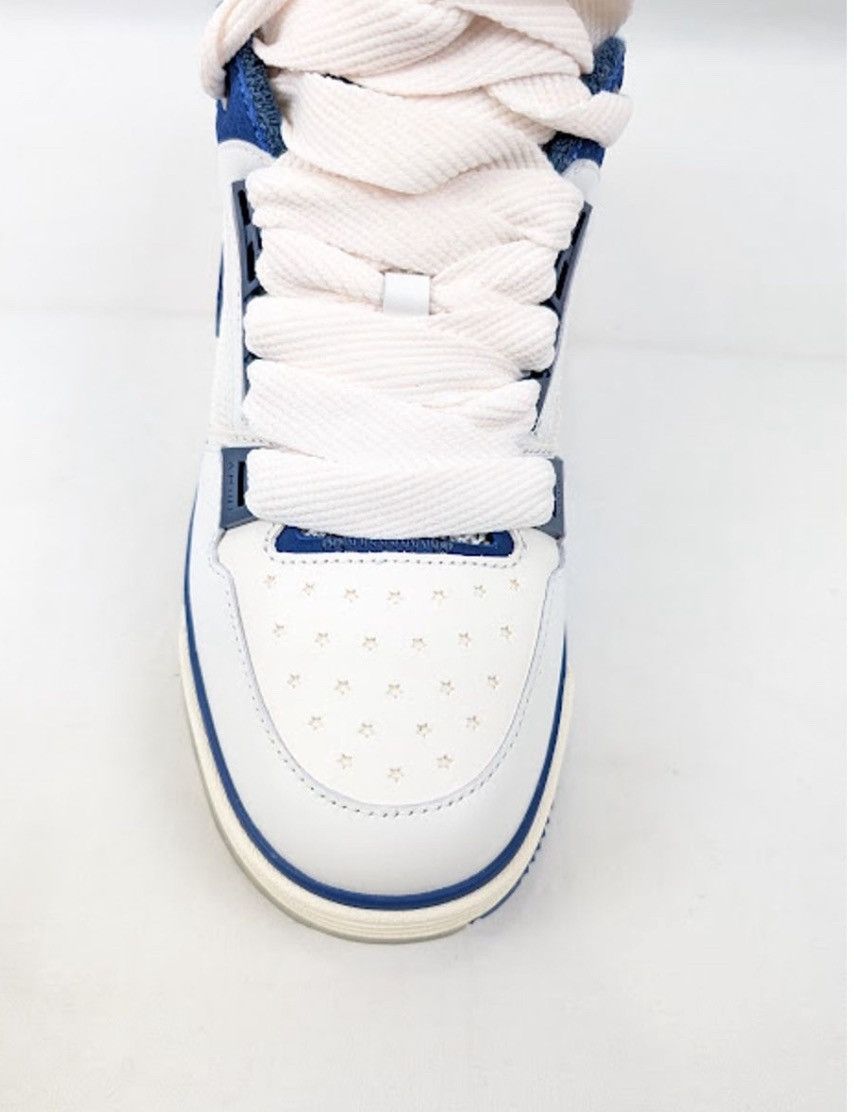 Amiri o1s1wg110425 MA-1 Low-Top Sneakers in White/Blue Size US 11 / EU 44 - 9 Thumbnail