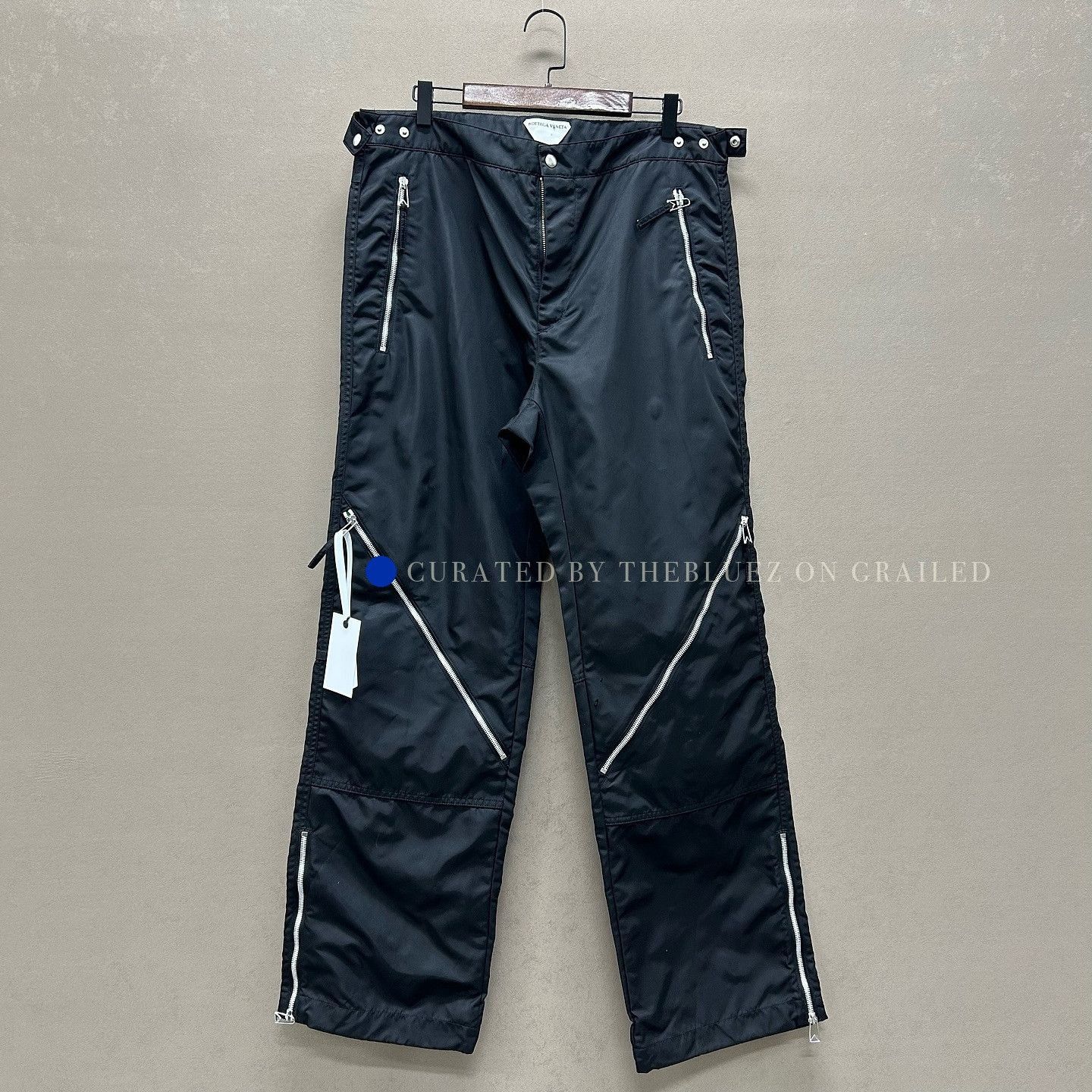 Bottega Veneta Bottega Veneta nylon zip pants | Grailed