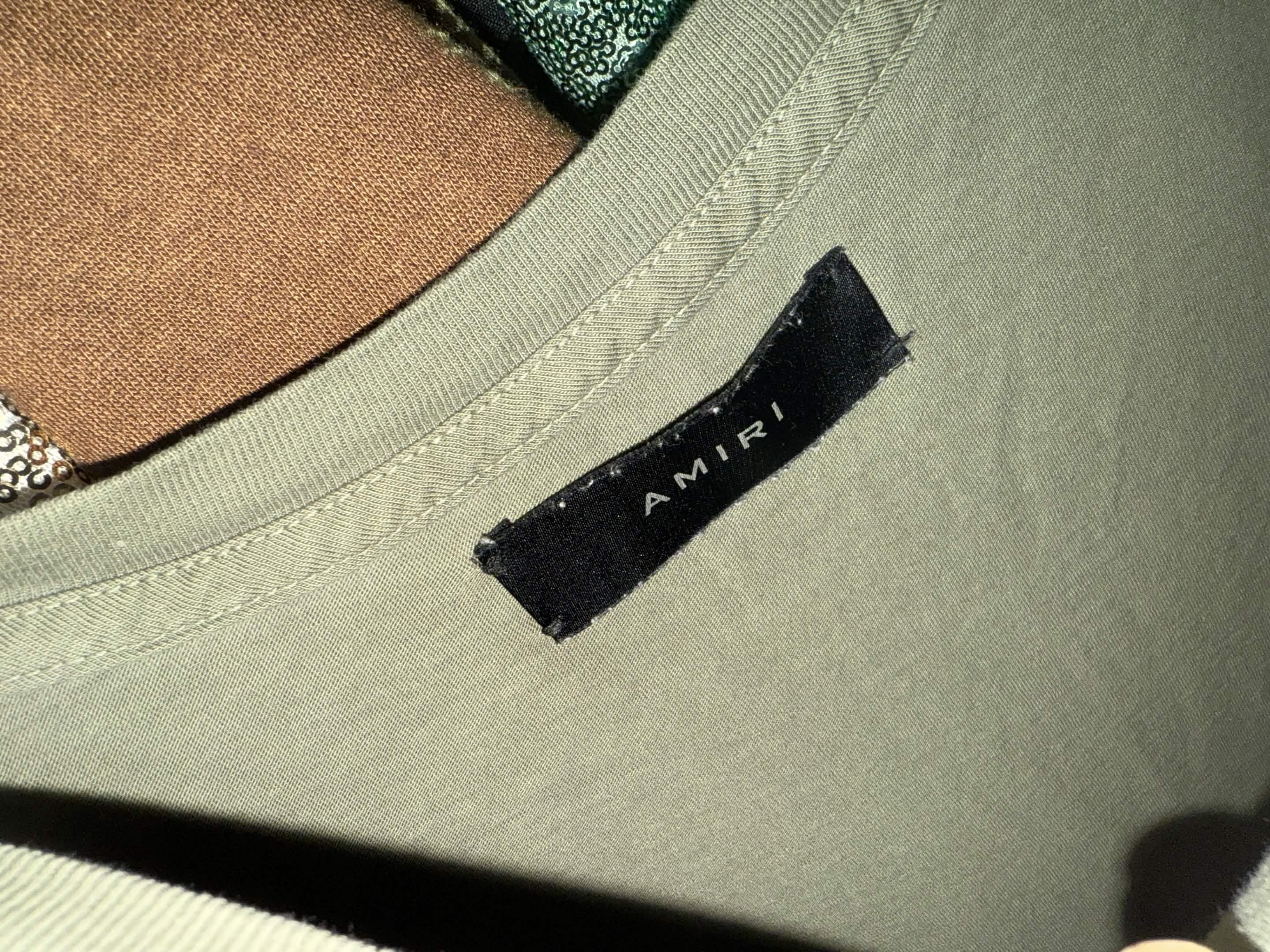 Amiri Amiri Green T Shirt Size US L / EU 52-54 / 3 - 3 Thumbnail