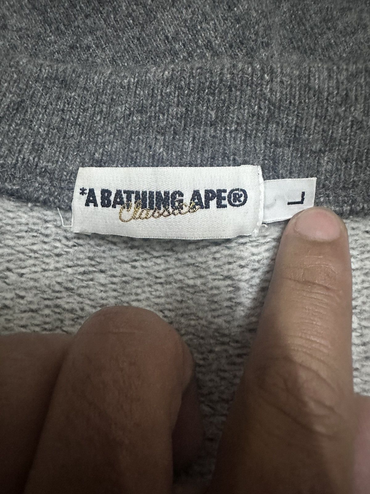 Bape 🇯🇵 Vintage A Bathing Ape 'BAPE' Wool Sweaters Size US L / EU 52-54 / 3 - 7 Thumbnail