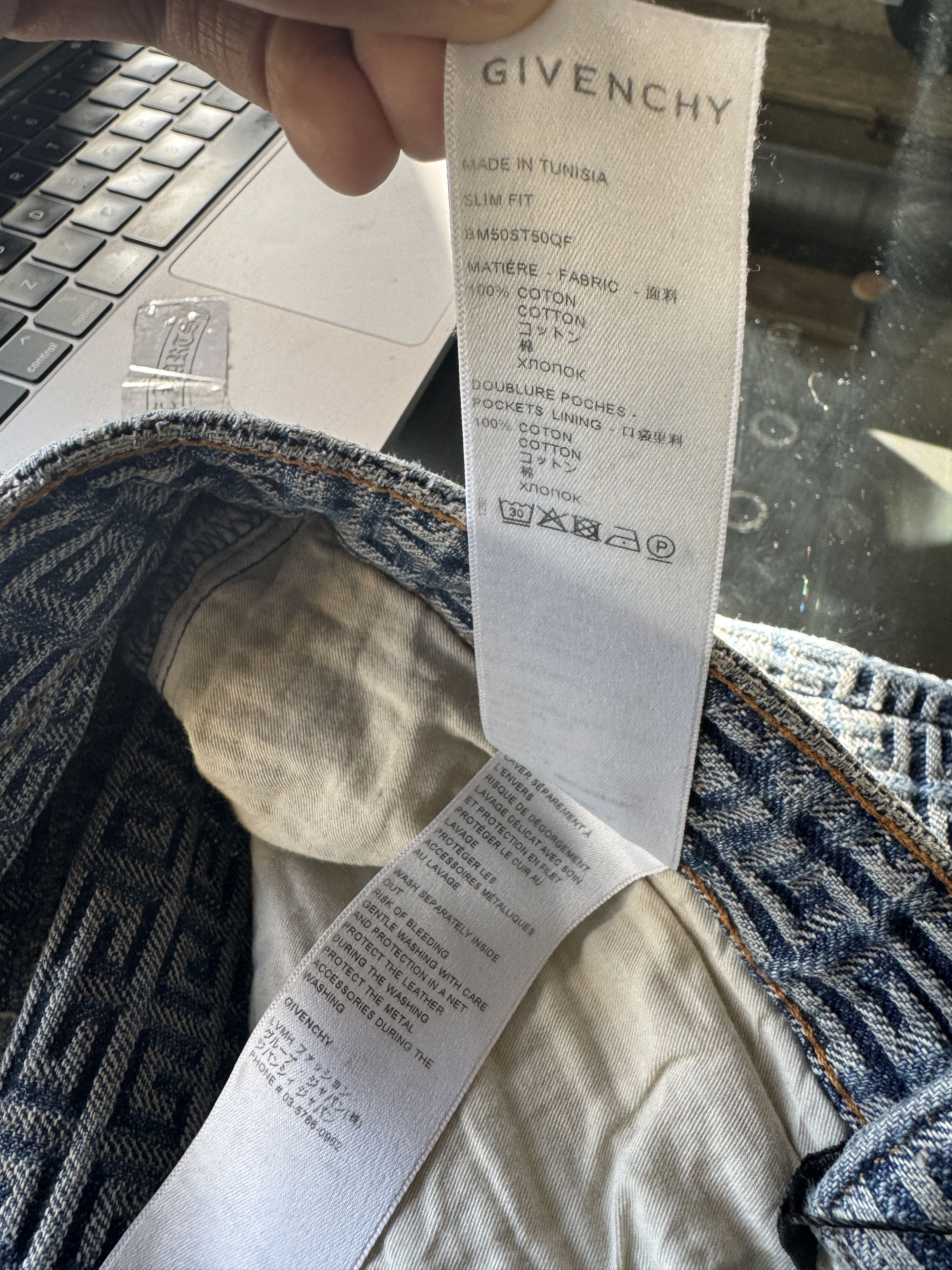Givenchy Monogram 4G Jeans Size US 29 - 6 Thumbnail