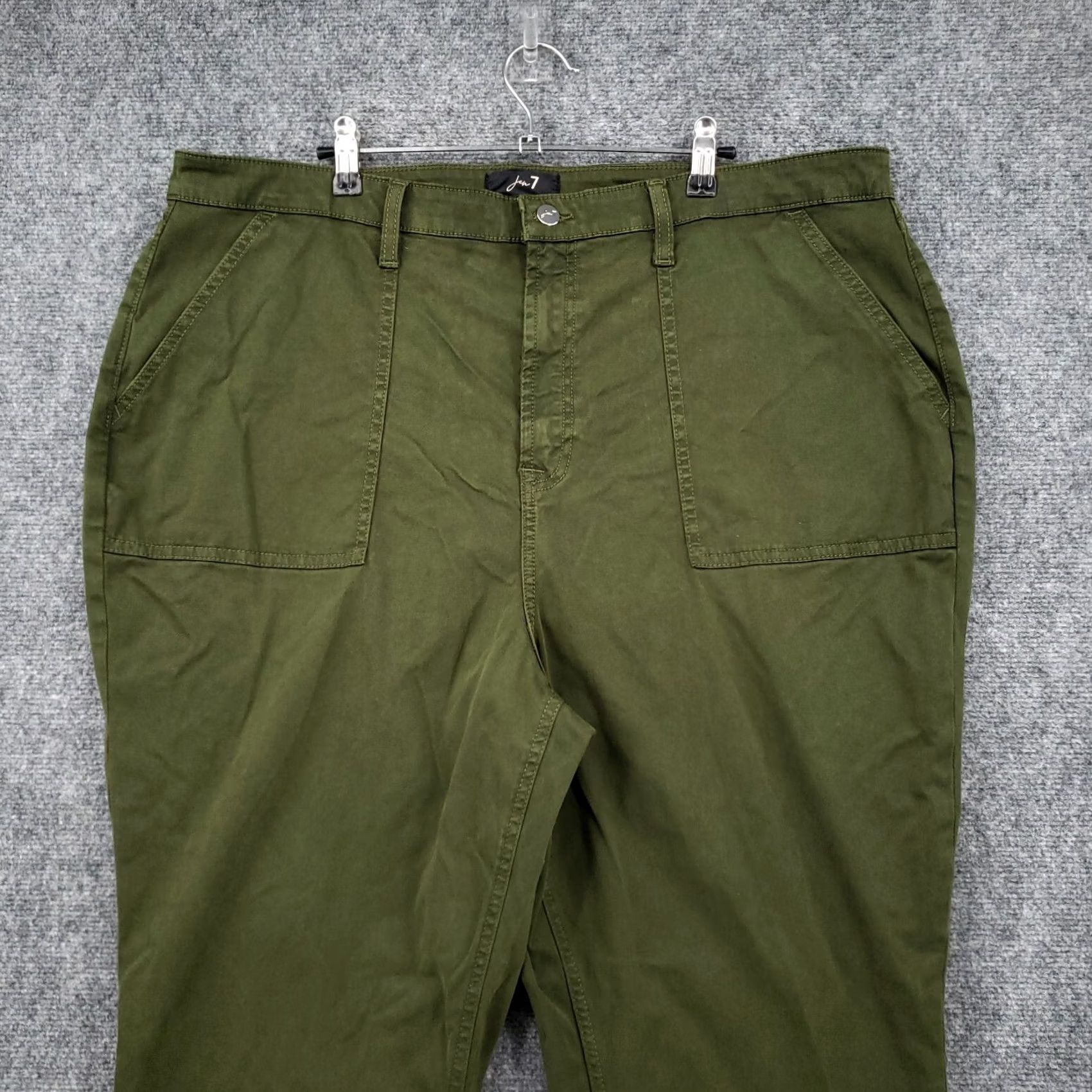 7 For All Mankind 7 For All Mankind Pants Womens 20 Green Easy Jogger High Rise Utility Size 42" / US 20 - 3 Thumbnail