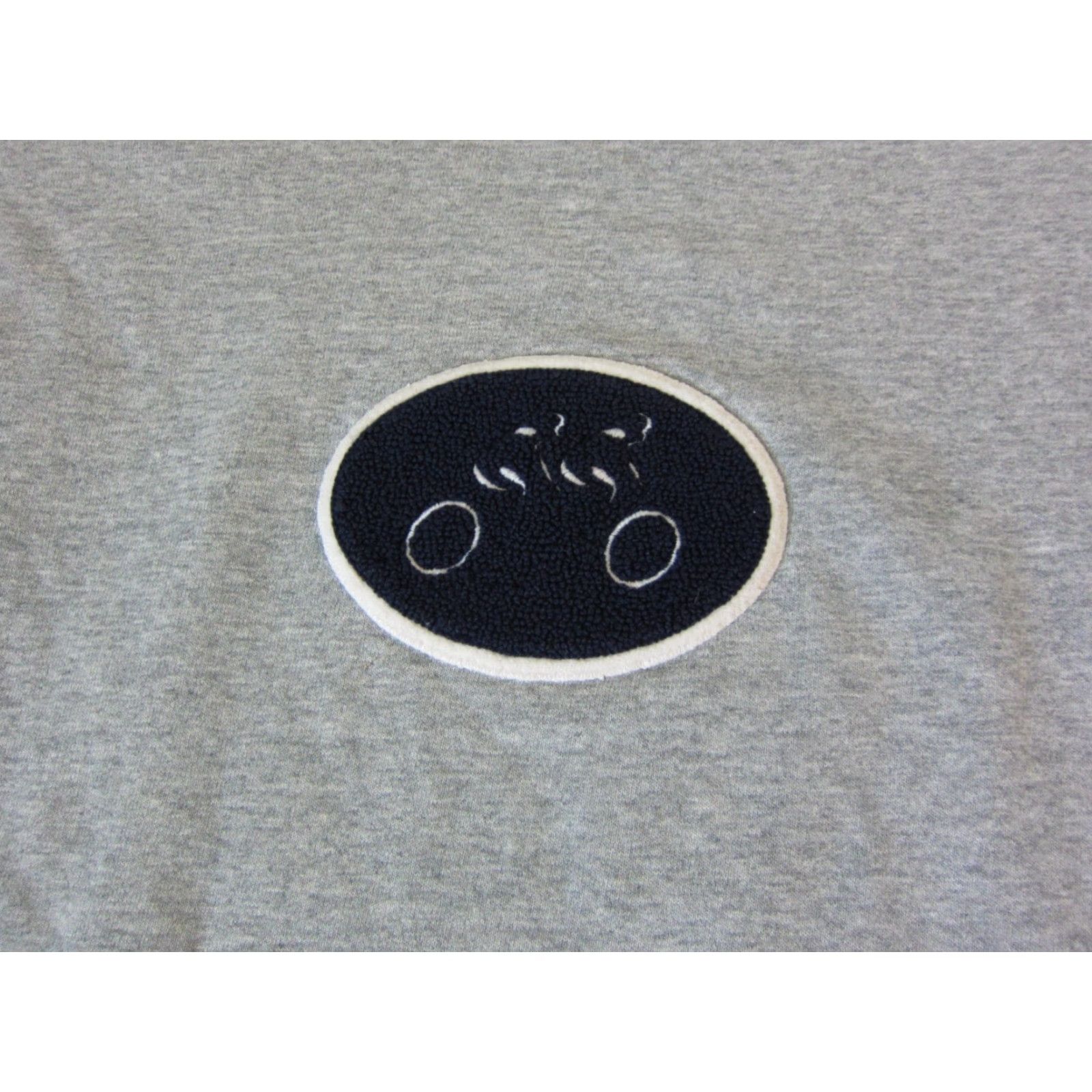 Fruit Of The Loom VINTAGE Fruit of the Loom Sweatshirt Mens L Gray 90s Distress Cycling Patch Crew Neck Pullover Cotton Polyester Fleece Size US L / EU 52-54 / 3 - 2 Thumbnail