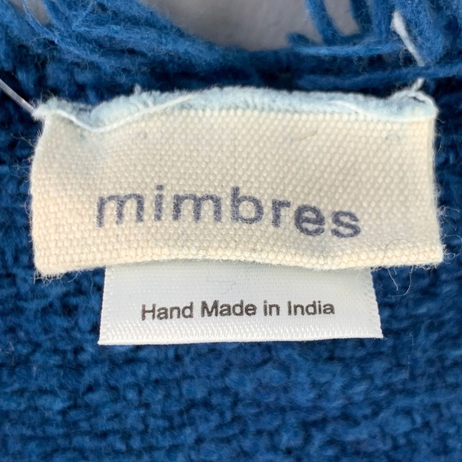 Other MIMBRES Blue Woven Cotton Scarf Shawl Size ONE SIZE - 4 Thumbnail