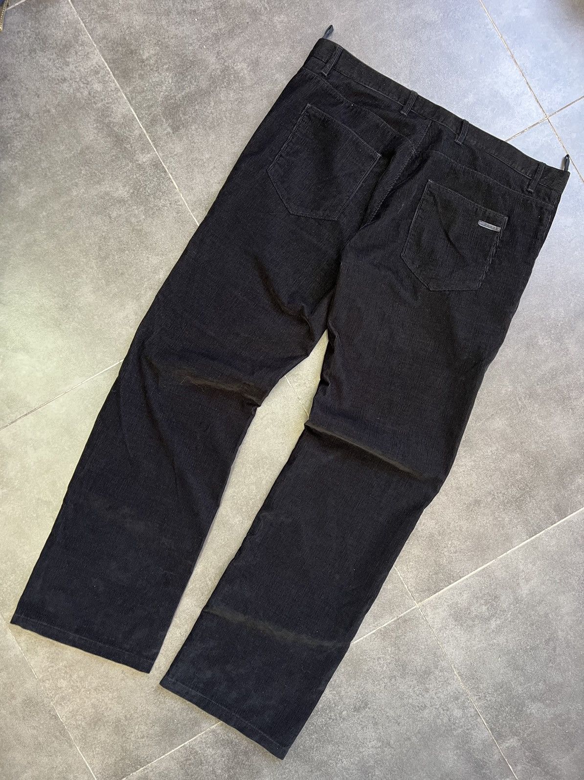 Prada Prada 2008 velour Wide Pants black tab Size US 34 / EU 50 - 4 Thumbnail