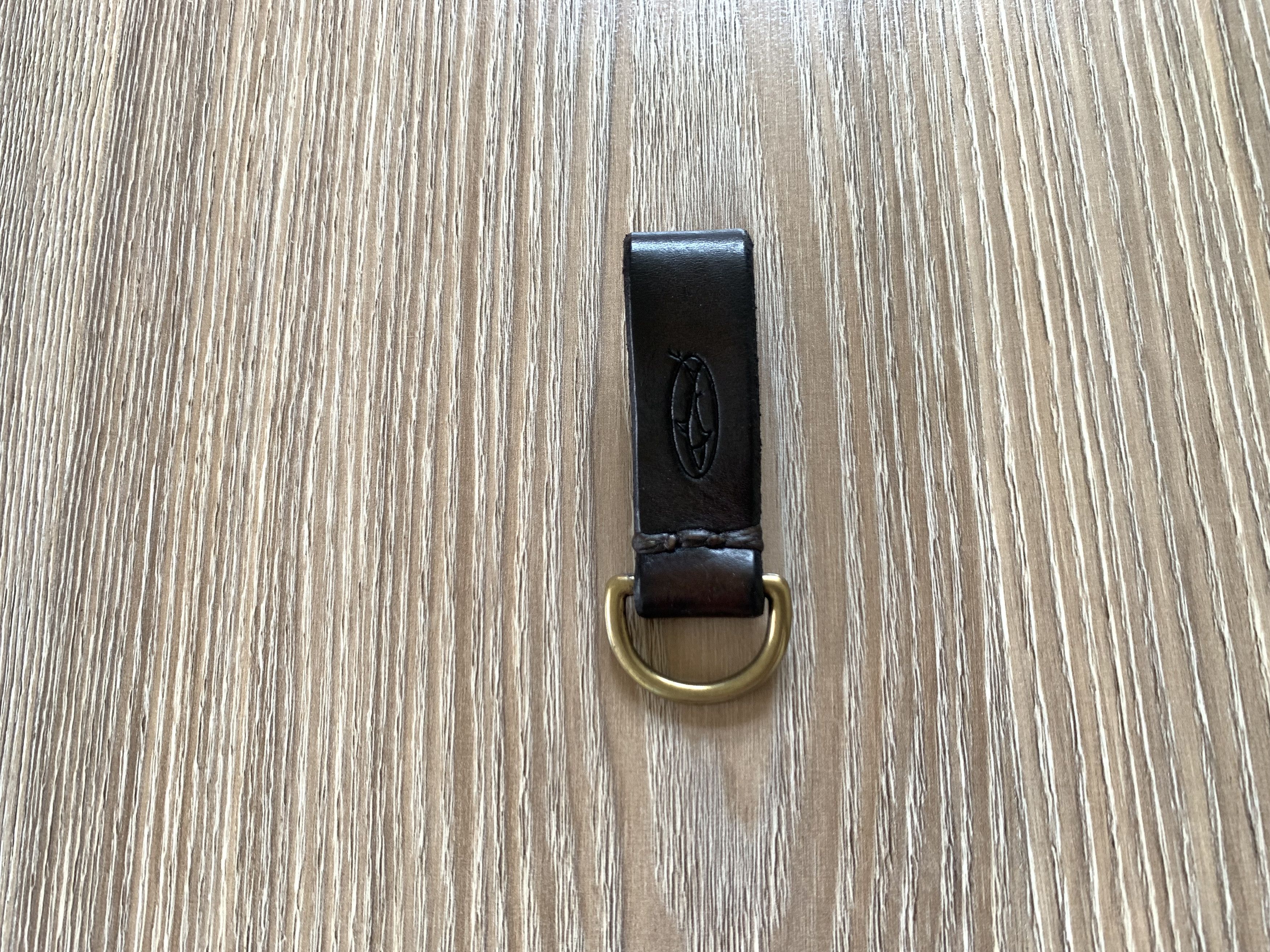 Handmade Leather Keychain With Embossing Size ONE SIZE - 1 Thumbnail