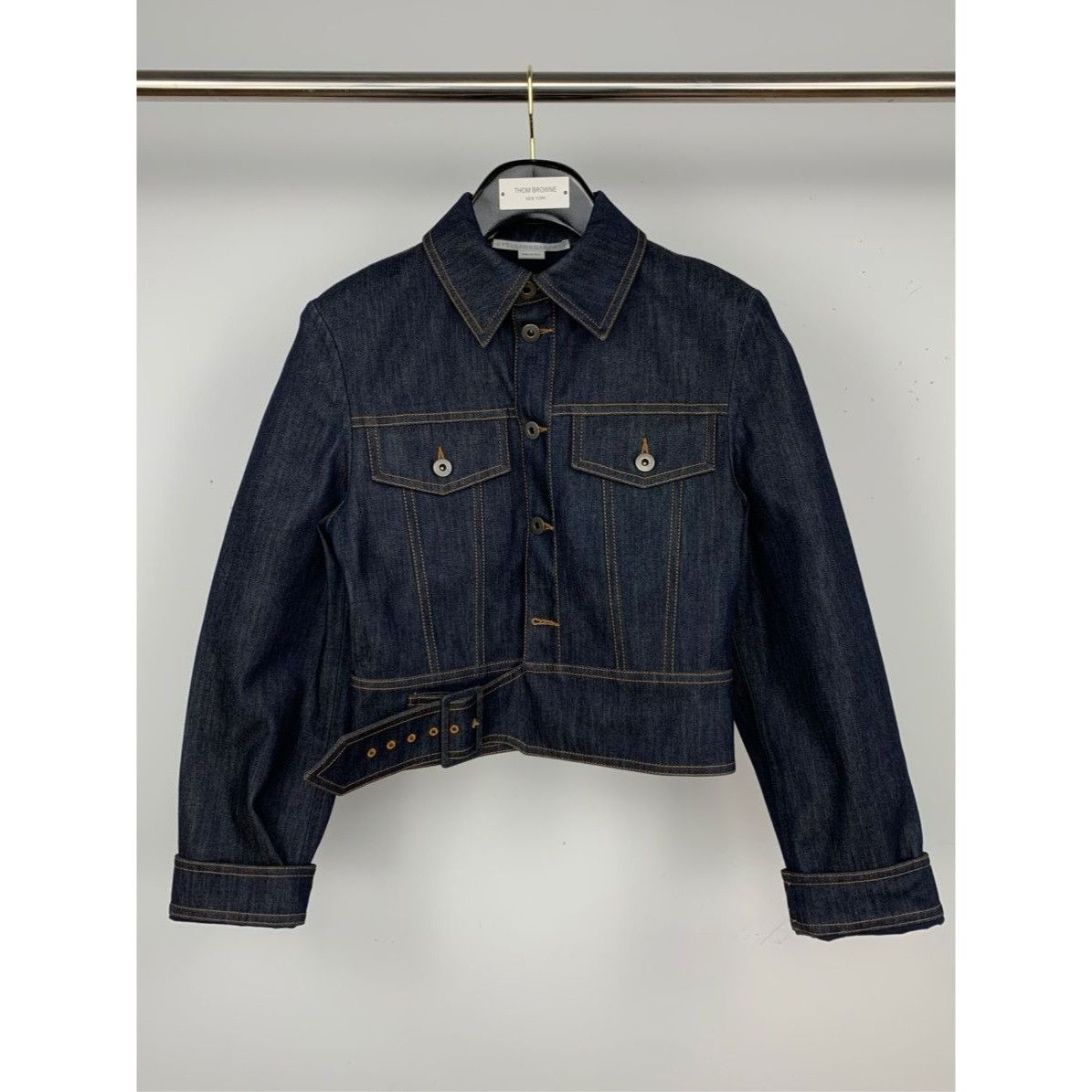 Stella McCartney Stella McCartney Womens Cropped Denim Jacket Made In Italy S Size S / US 4 / IT 40 - 1 Thumbnail