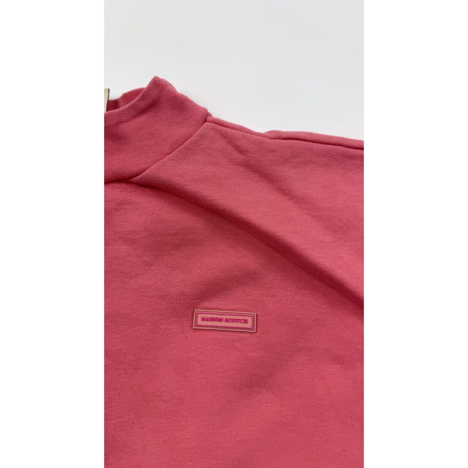 Scotch & Soda Scotch & Soda Womens Pink Crewneck Pullover Hoodie Sweatshirt Knit - Medium - Regular - Pocket - MAISON SCOTCH - Logo - Long Sleeve - Knit Cotton Size M / US 6-8 / IT 42-44 - 4 Thumbnail