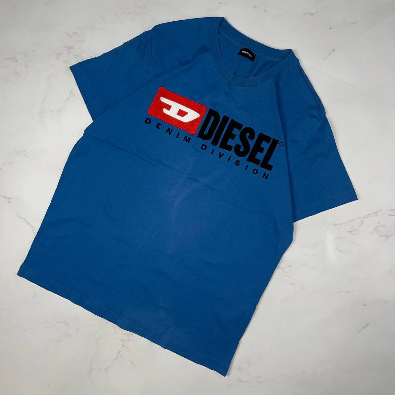 Diesel Vintage Diesel T-Shirt Big Logo Japanese Y2K Size XL Blue Size US XL / EU 56 / 4 - 1 Thumbnail