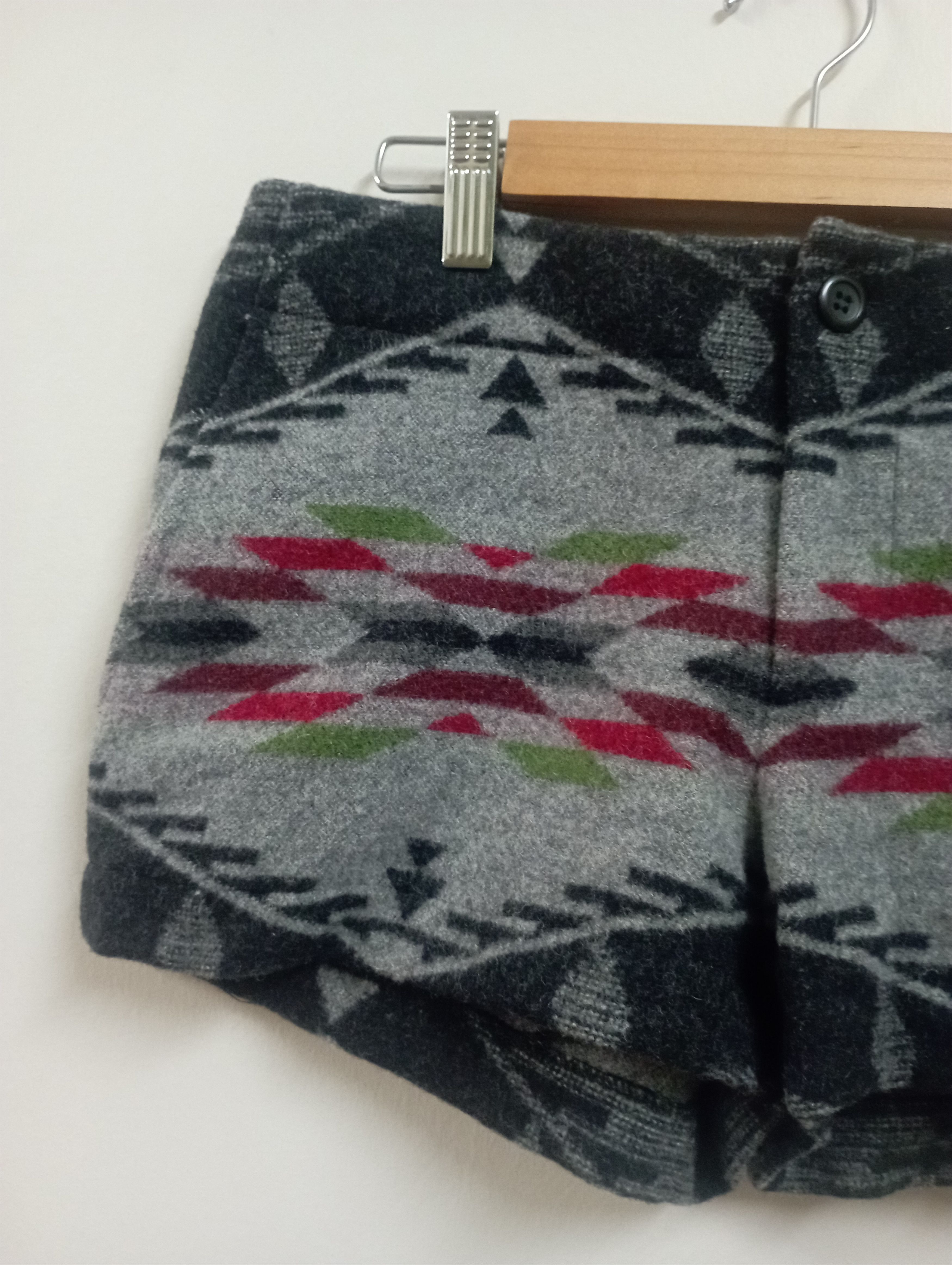 Pendleton Vintage Made In USA Navajo Wool Short Pant Pendleton Size 28" / US 6 / IT 42 - 3 Thumbnail