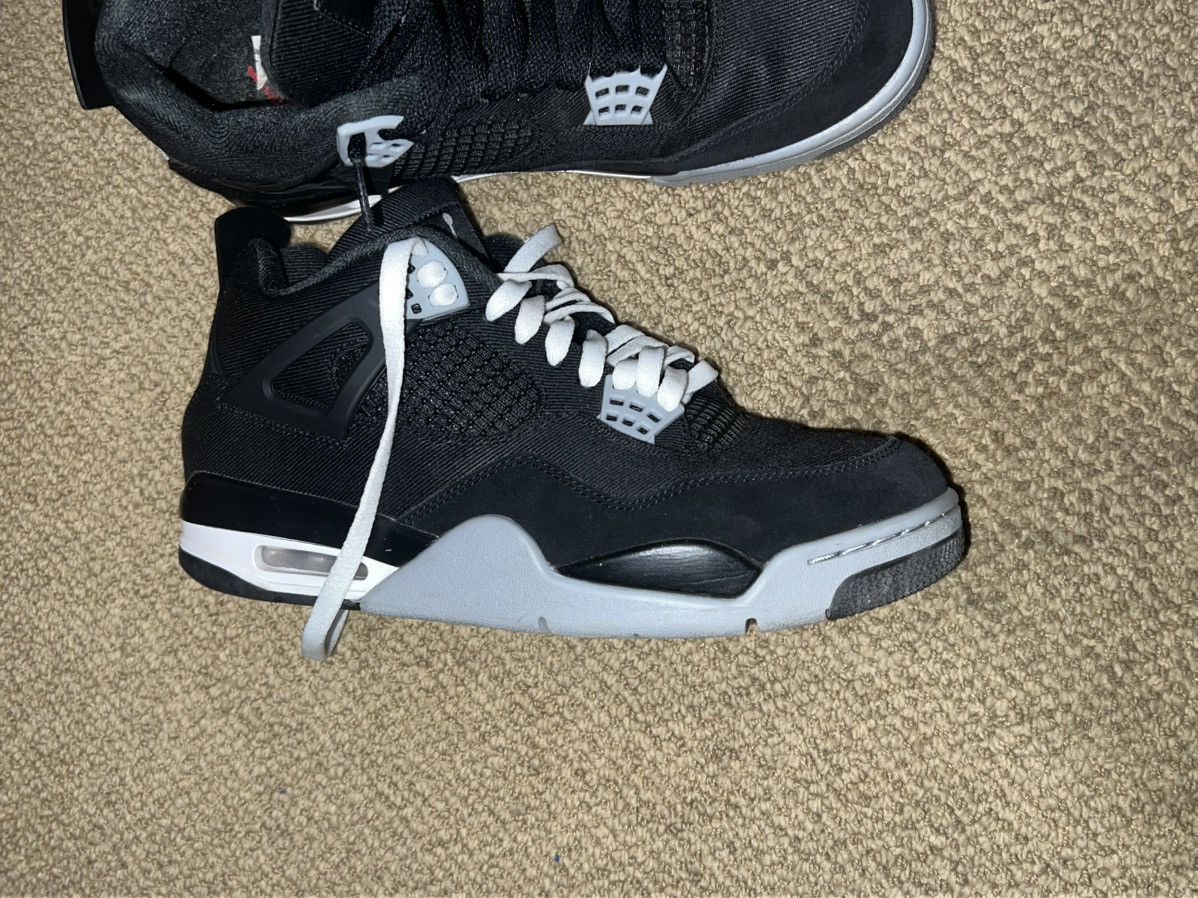 Jordan Brand Jordan 4 Black canvas Size US 9 / EU 42 - 6 Thumbnail