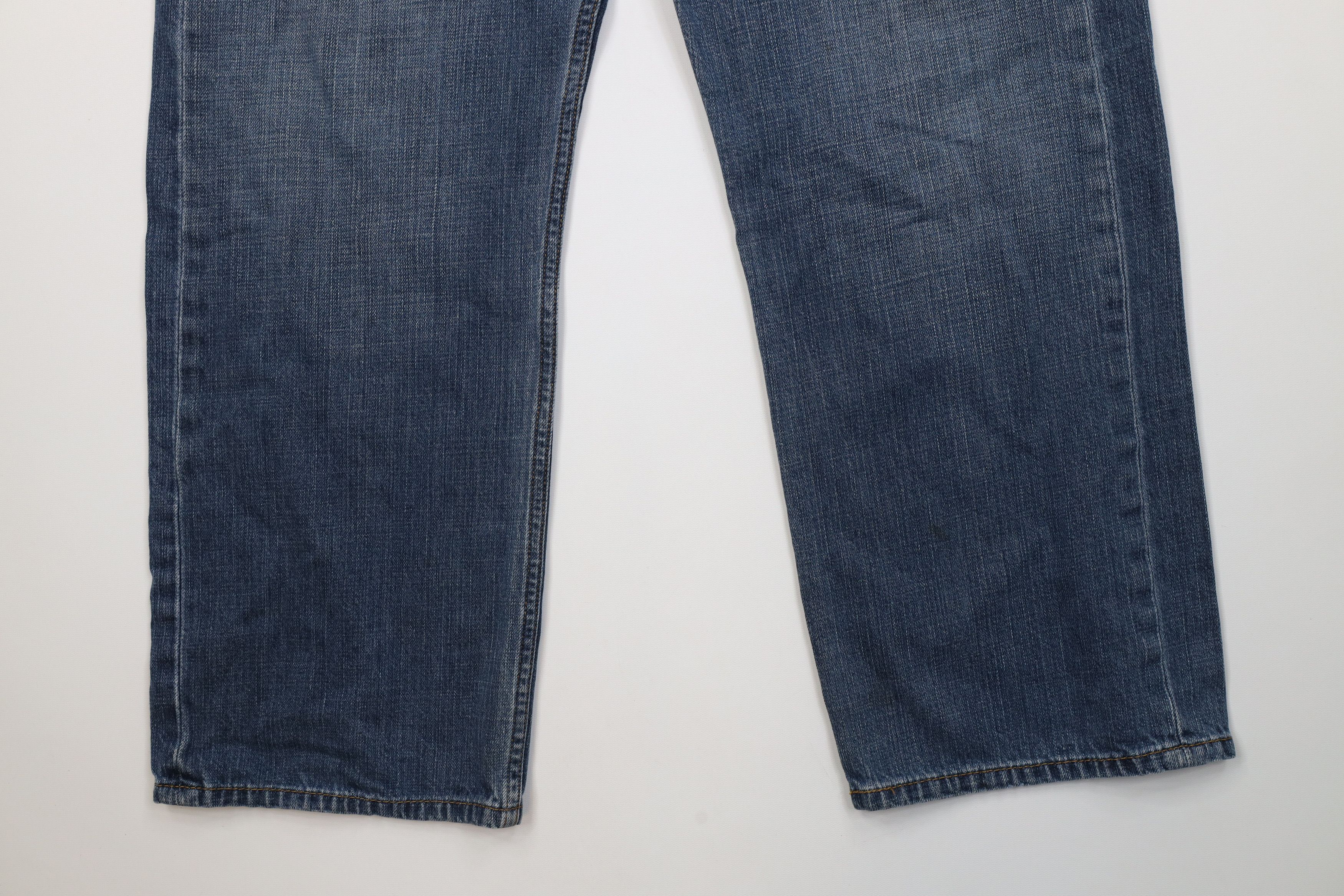 Levi's Vintage Y2K Levis 569 Straight Wide Leg Denim Jeans Blue Size US 36 / EU 52 - 4 Thumbnail
