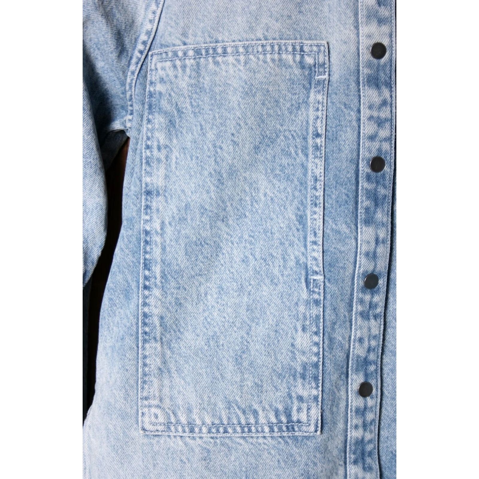 Banana Republic BANANA REPUBLIC Shirt Denim Tunic Oversized Button-Up Long Sleeve XXS Blue Women Regular Size XS-XXS Patch Pocket Utility Vintage Style Size XXS / US 00 / IT 34 - 2 Thumbnail