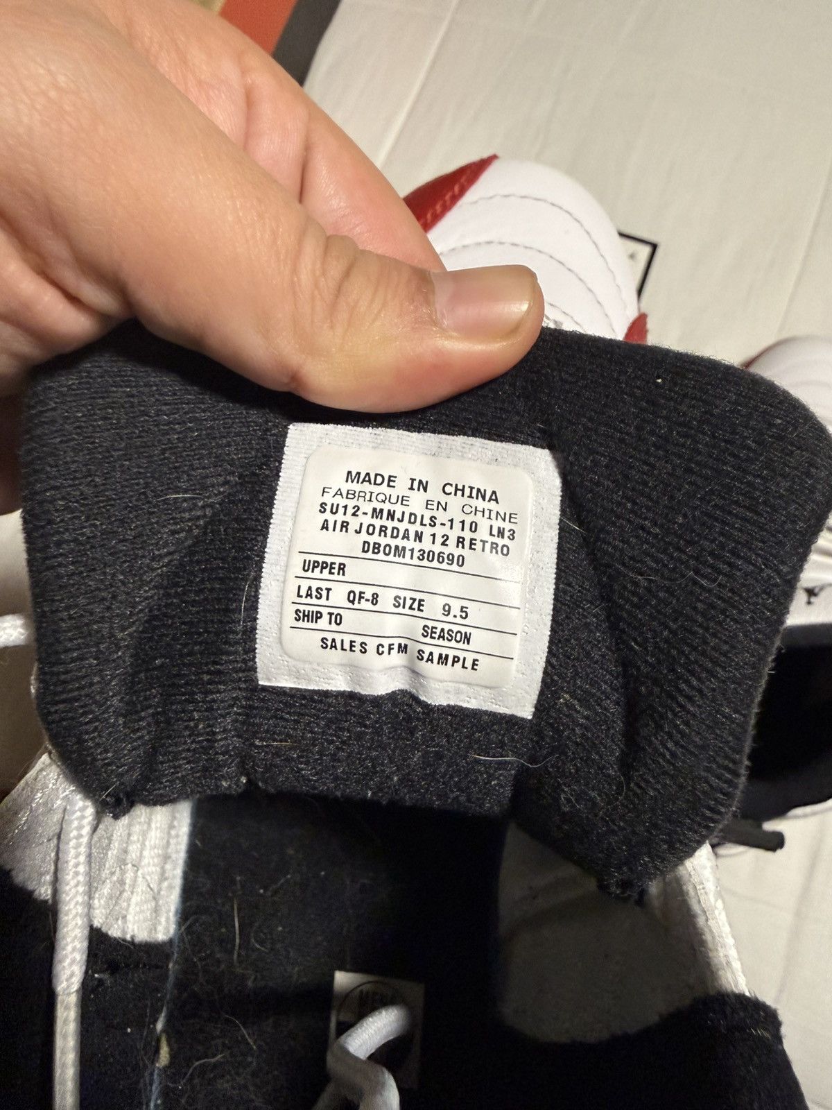 Jordan Brand Jordan 12 Retro Cherry Size US 9.5 / EU 42-43 - 6 Thumbnail