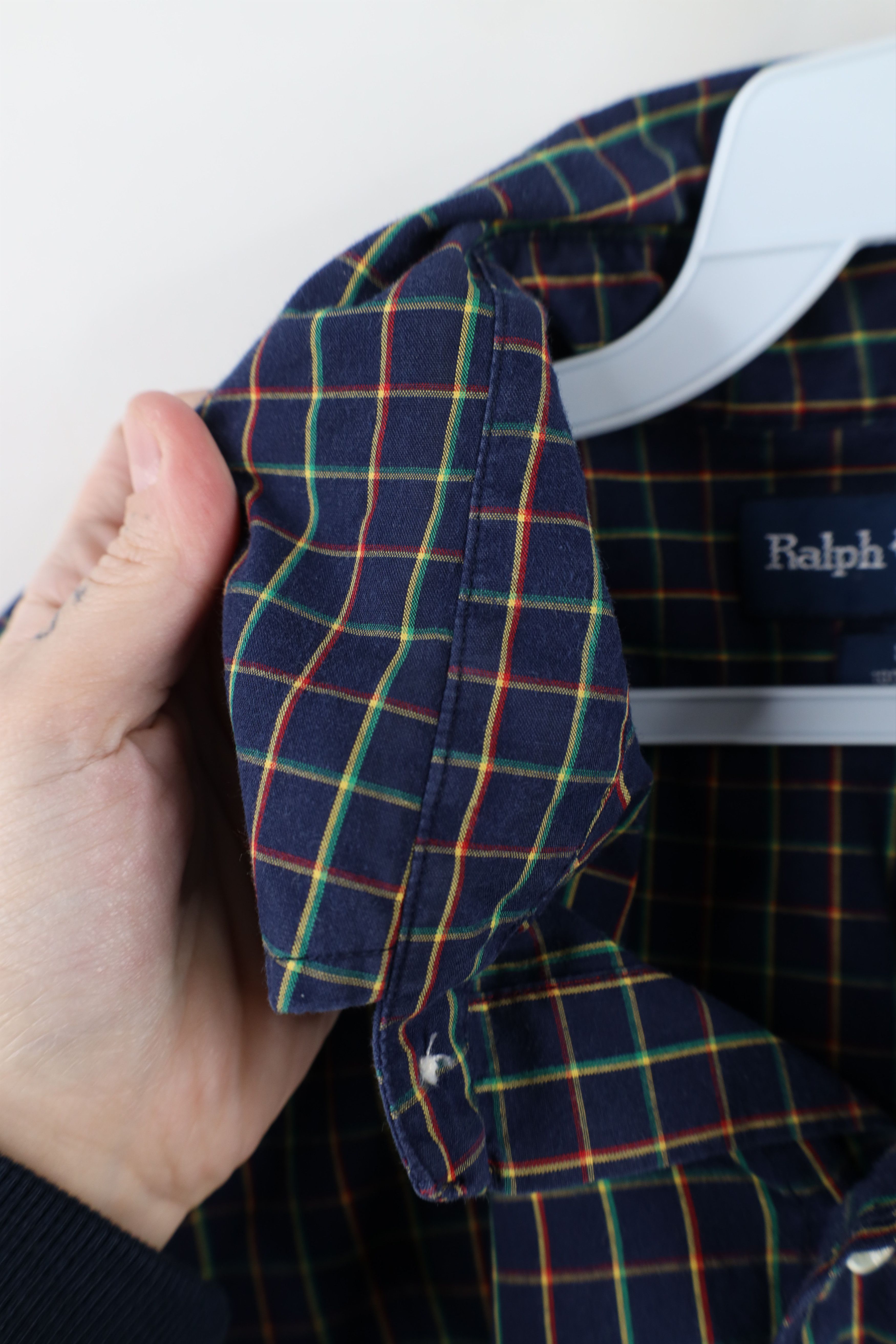 Ralph Lauren × Vintage Vintage 90s Ralph Lauren Fit Collared Button Down Shirt Size US L / EU 52-54 / 3 - 7 Thumbnail