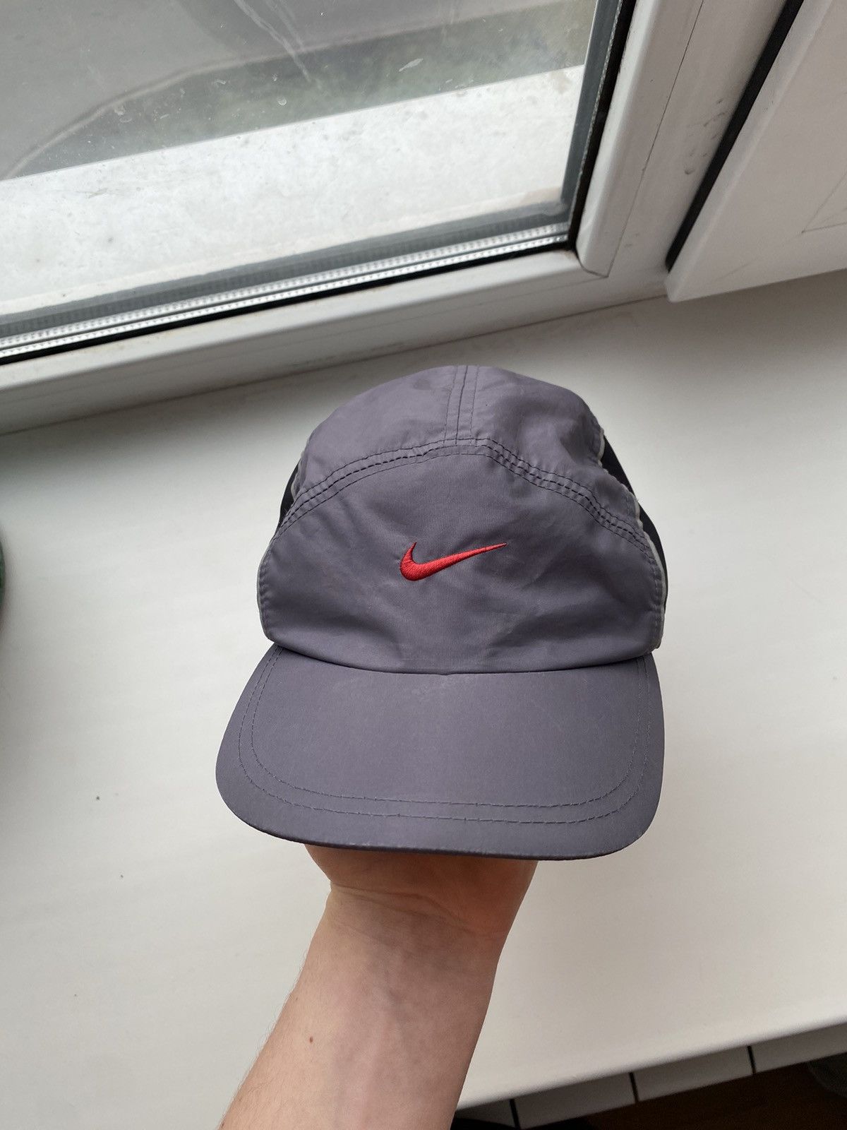 Nike × Vintage Vintage Nike Alpha Project 3M Running 5 Panel Hat Size ONE SIZE - 6 Thumbnail