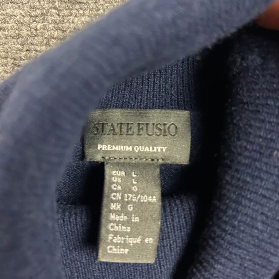 Other State Fusio Sweater Womens Large Turtleneck Merino Wool Size L / US 10 / IT 46 - 3 Thumbnail