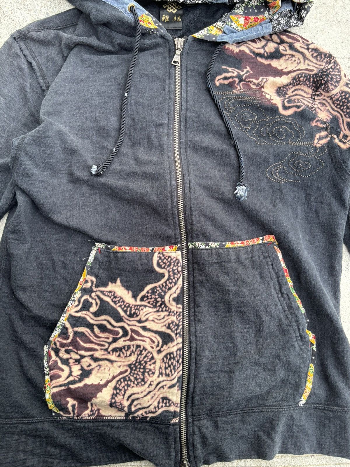 If Six Was Nine Vintage Japanese Dragon kimono patchwork hoodies Size US XS / EU 42 / 0 - 3 Thumbnail