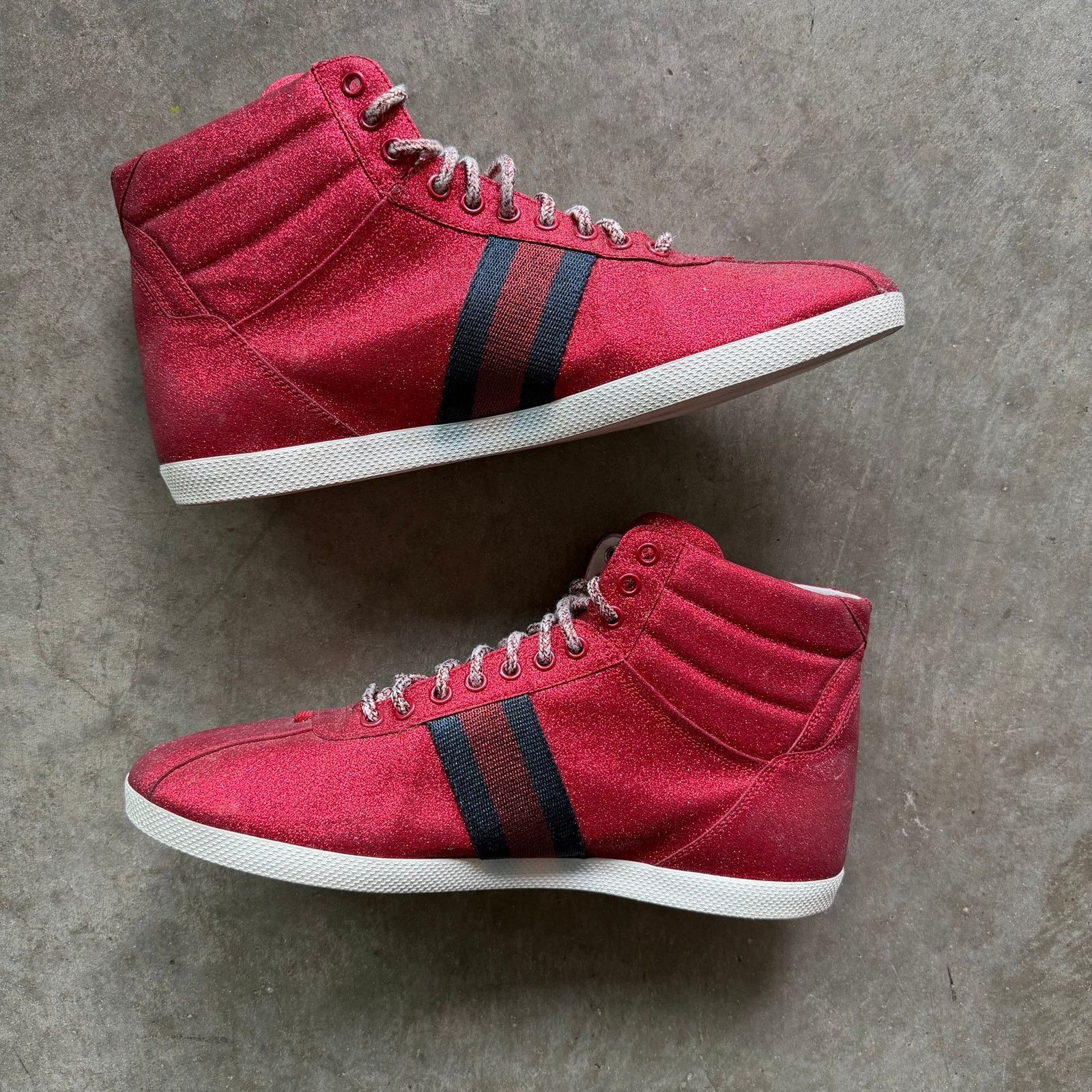 Gucci Gucci Ace High Glitter Red Size US 10 / EU 43 - 3 Thumbnail