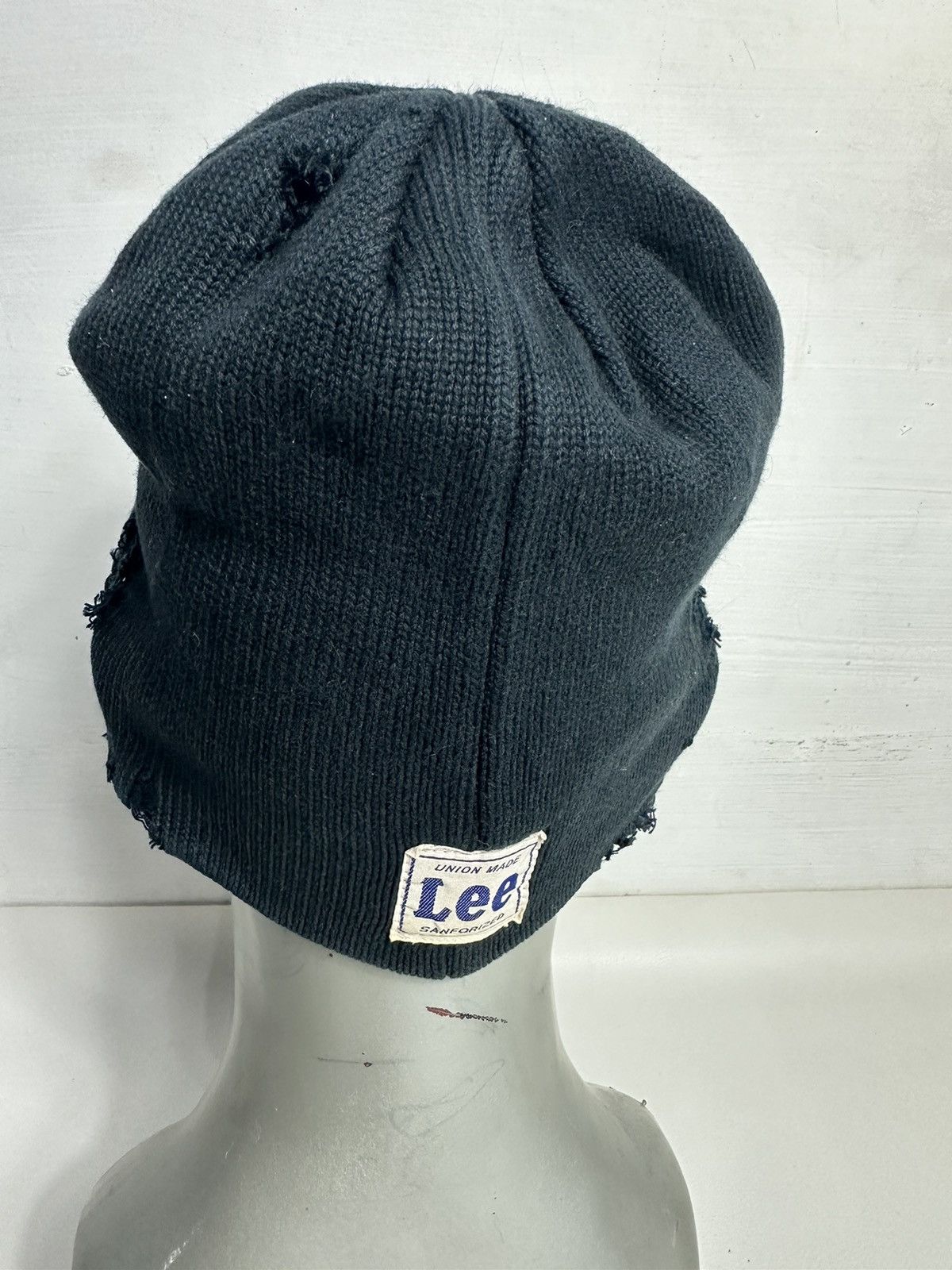 Lee Lee Distressed Punk Bondage Design Beanie hats Size ONE SIZE - 8 Thumbnail