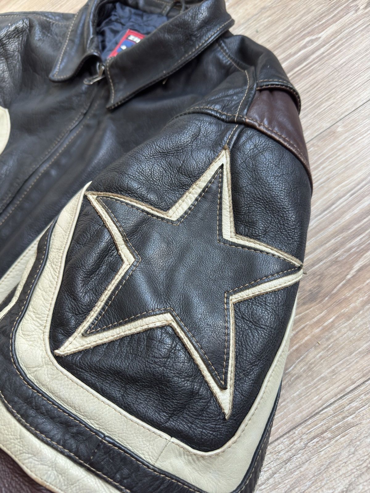 Vintage Zino & Judy Vintage 90’s Leather Biker Jacket RARE Size US M / EU 48-50 / 2 - 8 Thumbnail