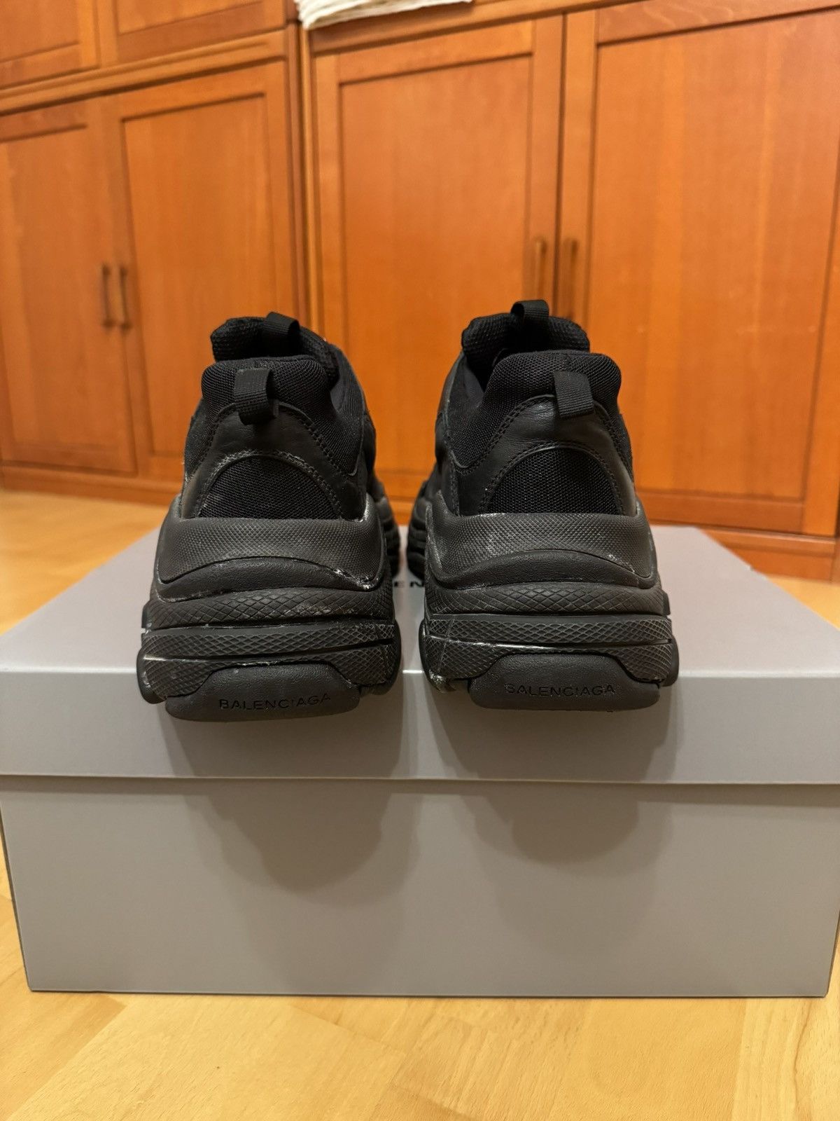 Balenciaga Balenciaga Triple S Triple Black Made In Italy Size US 11 / EU 44 - 8 Thumbnail