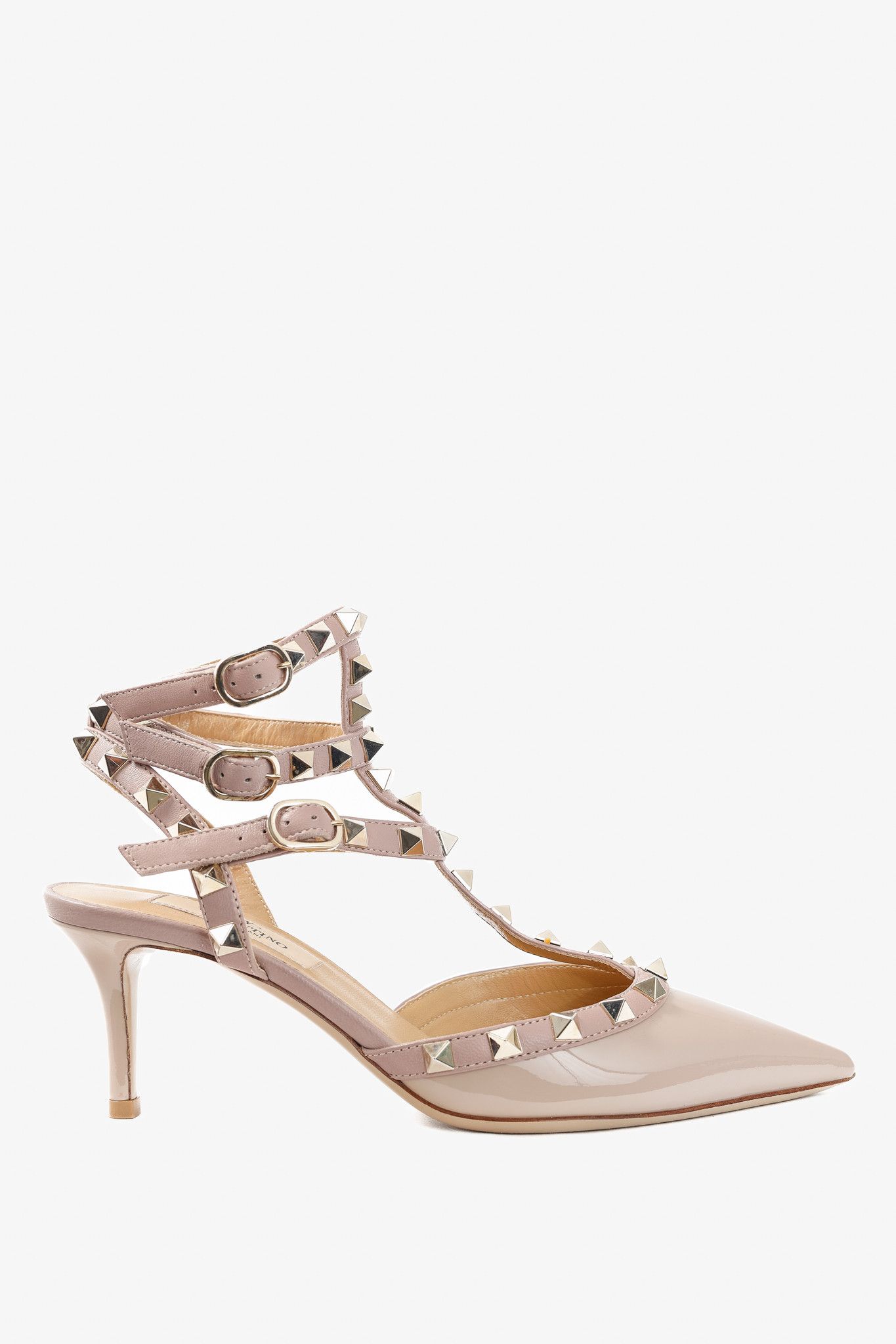 Valentino Valentino Garavani Rockstud 65 Patent Leather Caged Pumps Size US 4.5 / IT 34.5 - 1 Thumbnail