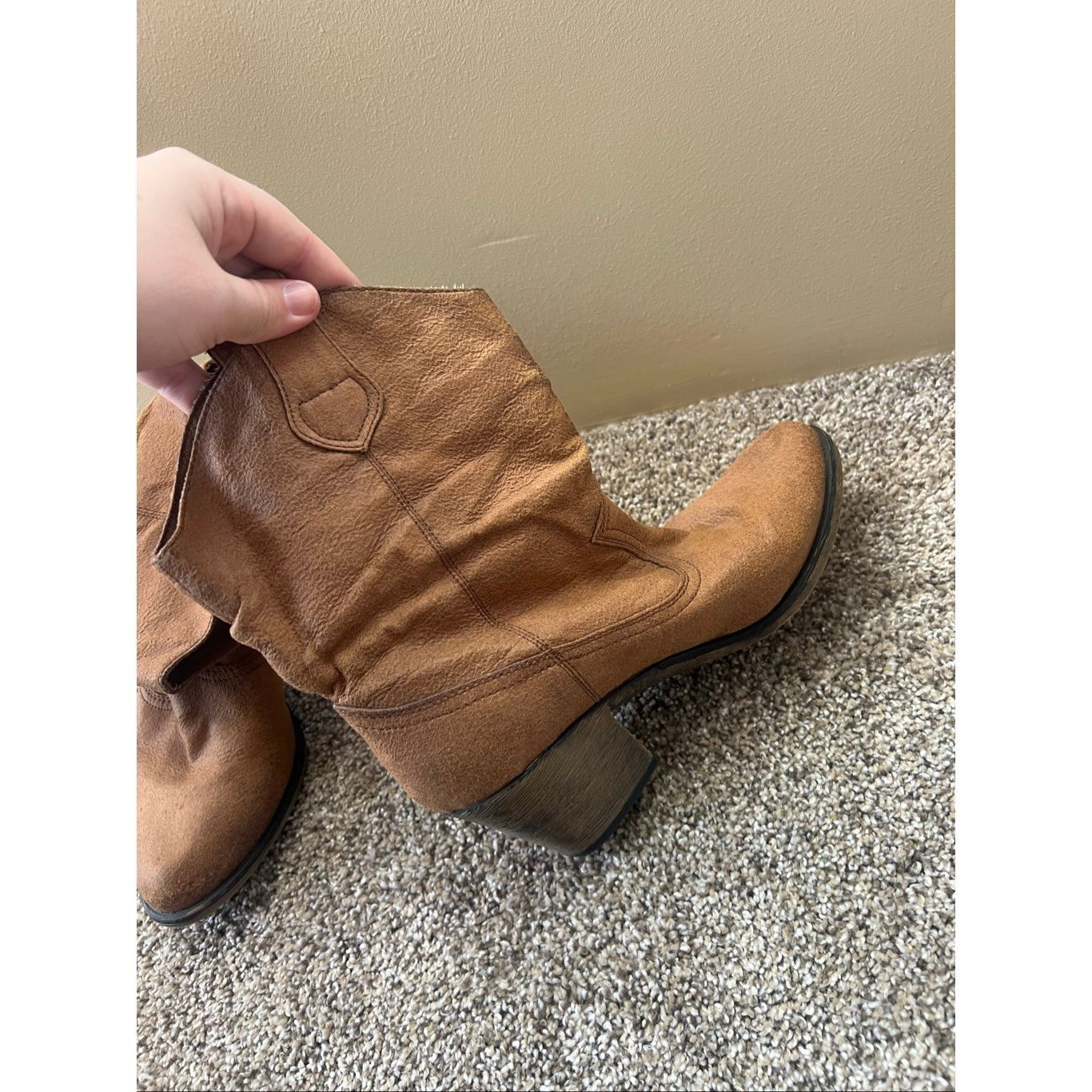 Other Rocket Dog Brown Cowboy/Western Boots Woman’s 10 Preowned Size US 10 / IT 40 - 4 Thumbnail