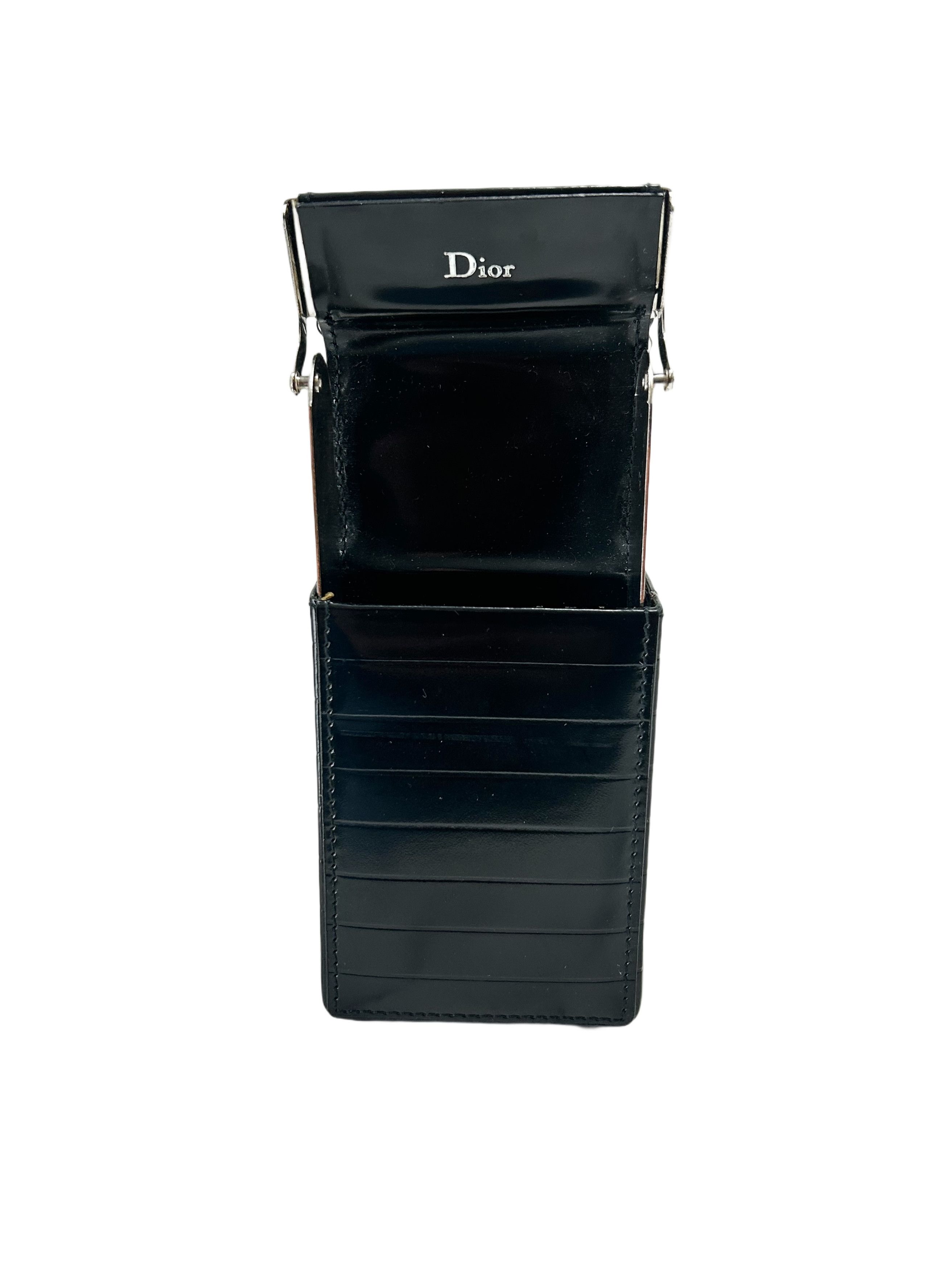 Dior Homme Black Panelled Leather Cigarette Box