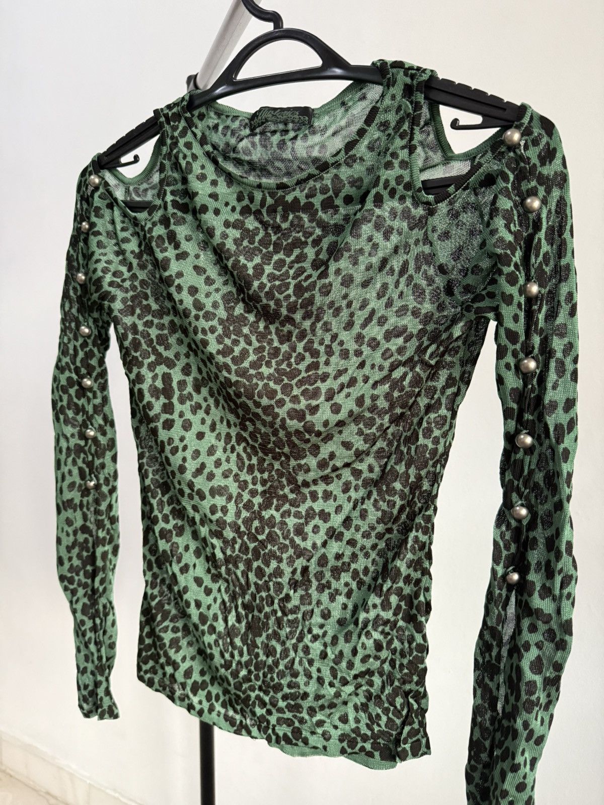 Hysteric Glamour Hysteric Glamour green leopard print long-sleeve Size S / US 4 / IT 40 - 6 Thumbnail