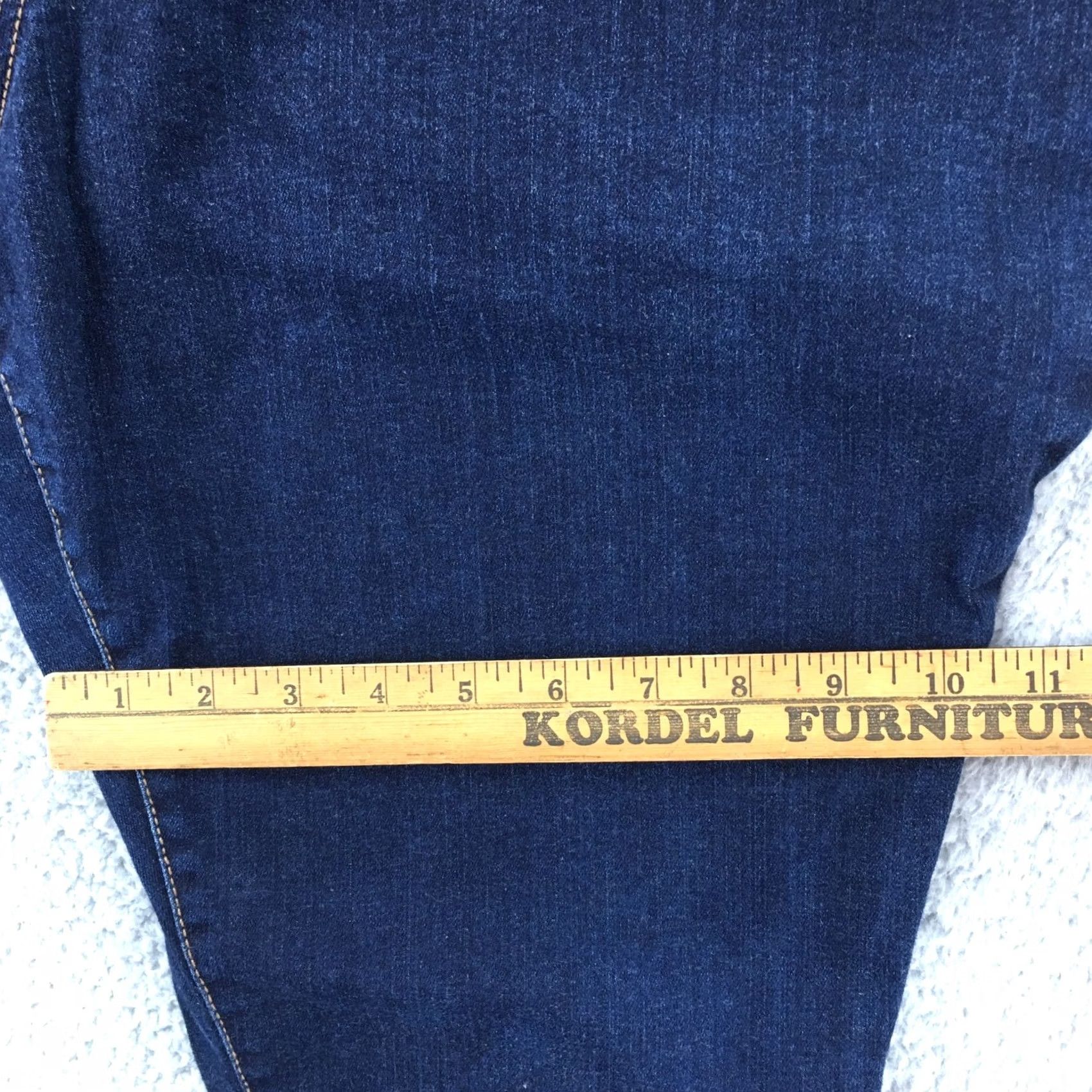Denime Liz Lange Maternity Jegging Jeans Womens Extra Large Blue Dark Wash Denim Jeans Size 40" / US 18 - 7 Thumbnail