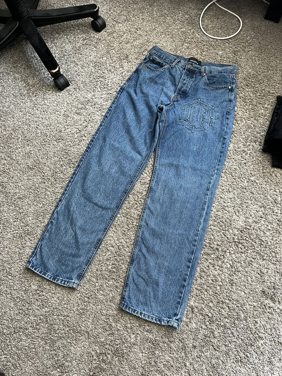 Menace Menace Blue Denim Size US 32 / EU 48 - 1 Thumbnail