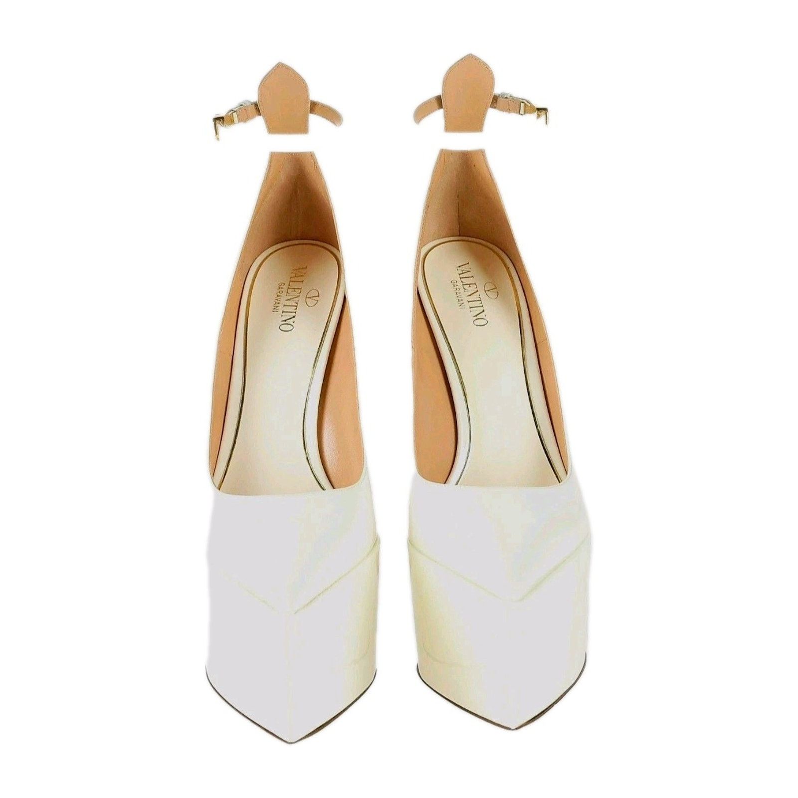 Valentino VALENTINO GARAVANI Leather Pump Shoes US10 VLogo . Size US 10 / IT 40 - 4 Thumbnail