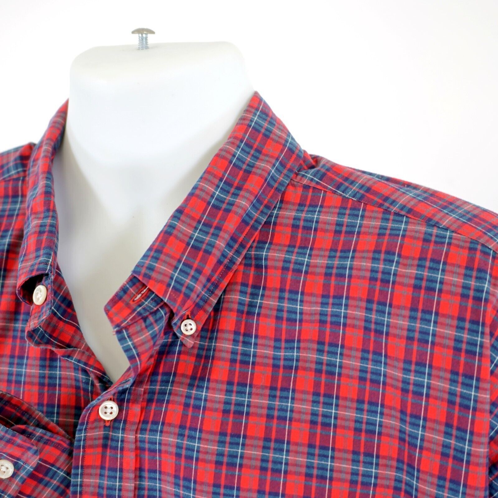 Ralph Lauren Ralph Lauren Blake 2XL Black Two Ply Cotton Plaid Red Green Size US XXL / EU 58 / 5 - 3 Thumbnail