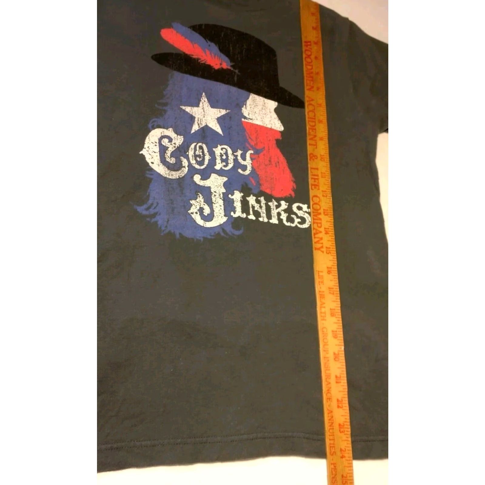 Tultex Cody Jinks T Shirt Unisex Small Gray Graphic Profile Country Music Singer Shirt Men’s S Interactive Crew Neck Short Sleeve Cotton Tultex Size US S / EU 44-46 / 1 - 5 Thumbnail