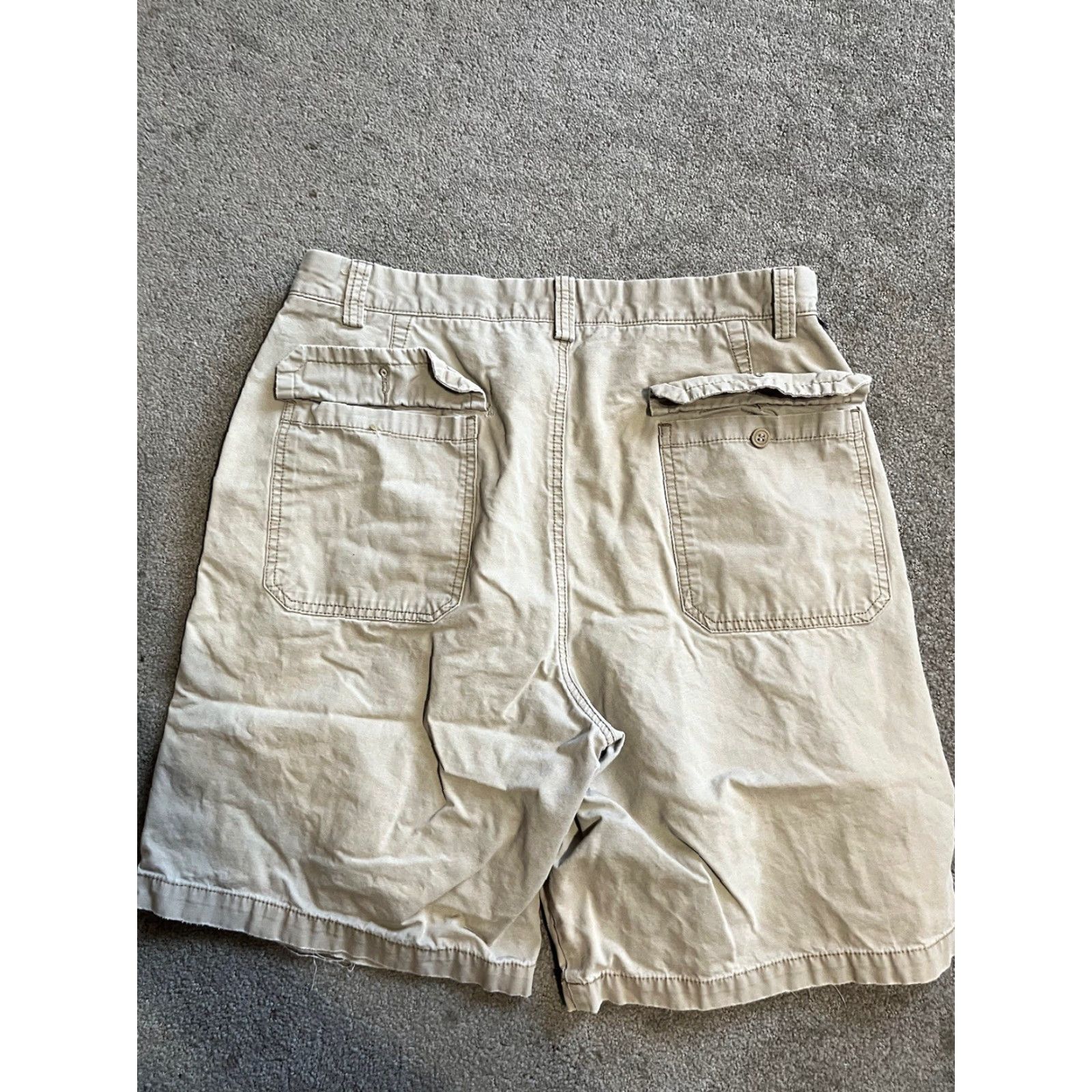 Dockers DOCKERS Men's Bermuda Shorts 34 Beige Casual Cotton Solid Pockets Regular Fit Size US 34 / EU 50 - 2 Thumbnail