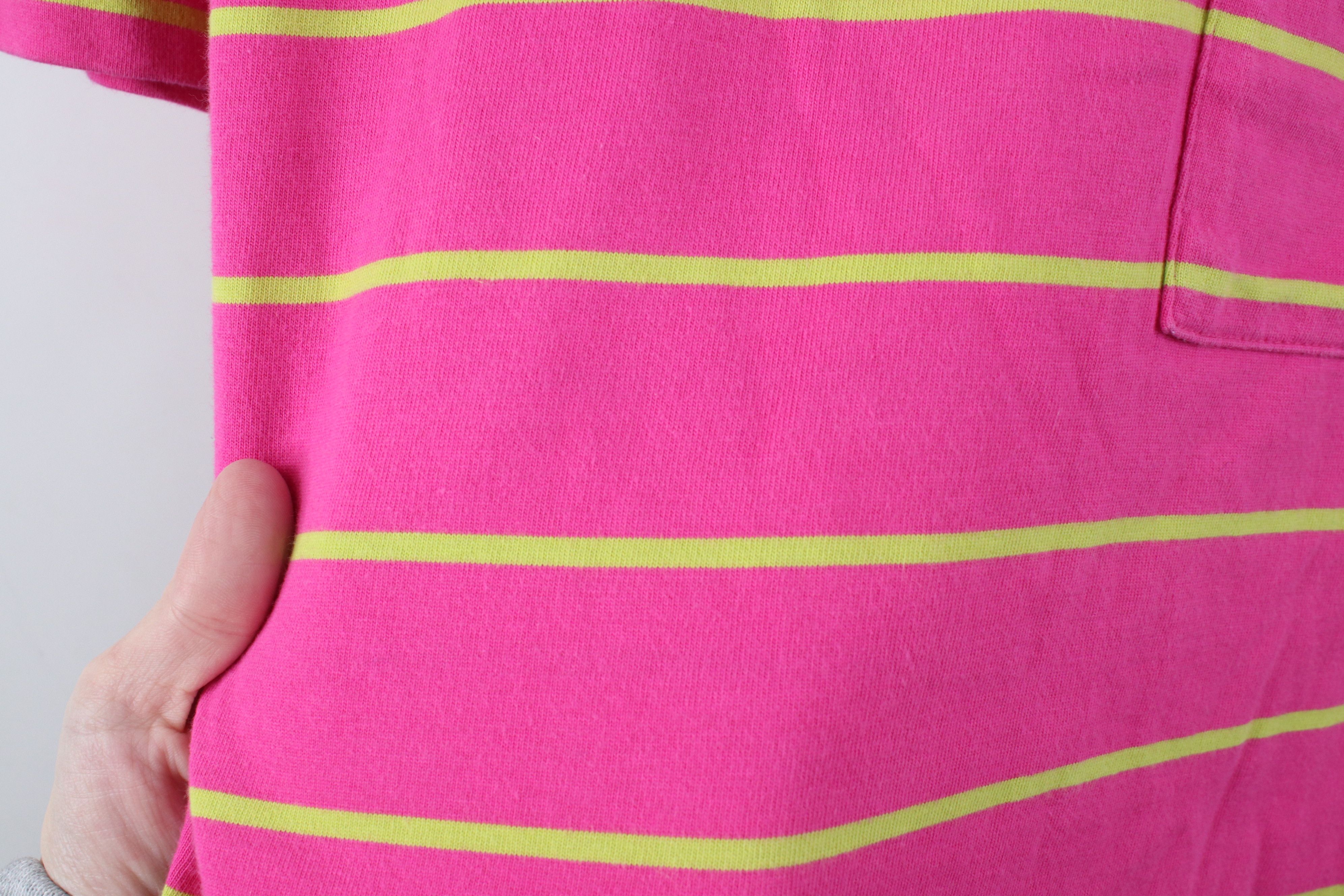 Dockers Vintage 90s Dockers Levi's Striped Pocket T-Shirt Pink USA Size L / US 10 / IT 46 - 8 Thumbnail