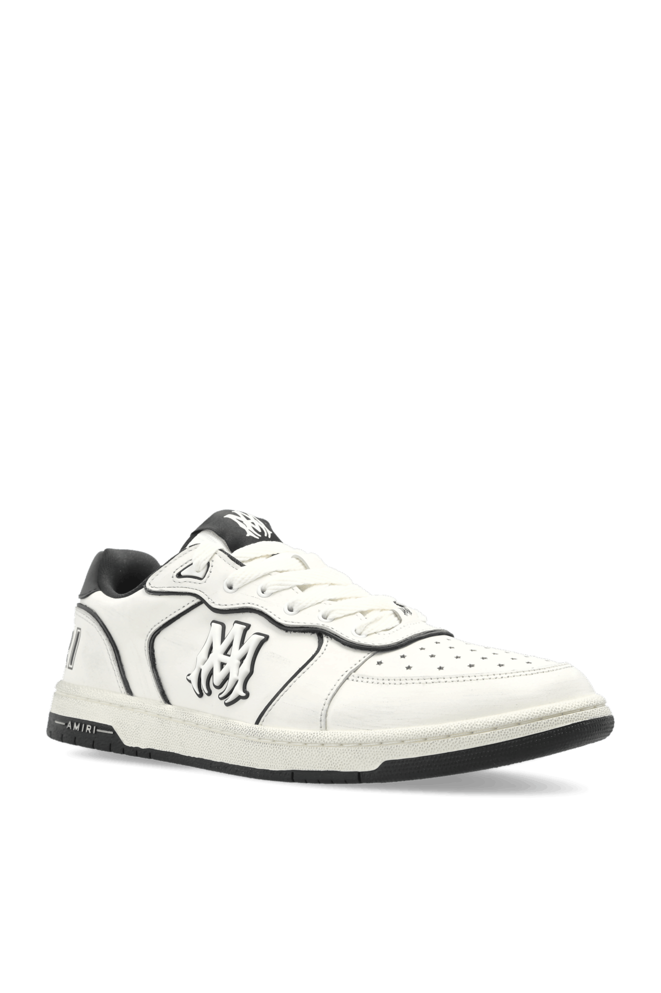 Amiri os11x0326 Newport Sports Sneakers in White/Black Size US 9 / EU 42 - 4 Thumbnail