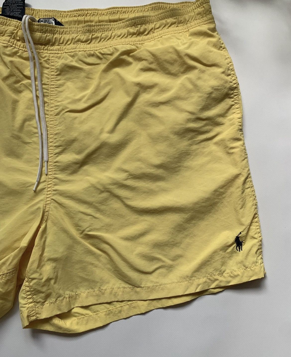 Polo Ralph Lauren Vintage Polo Ralph Lauren Swimming Shorts Nylon Yellow Size US 38 / EU 54 - 2 Thumbnail