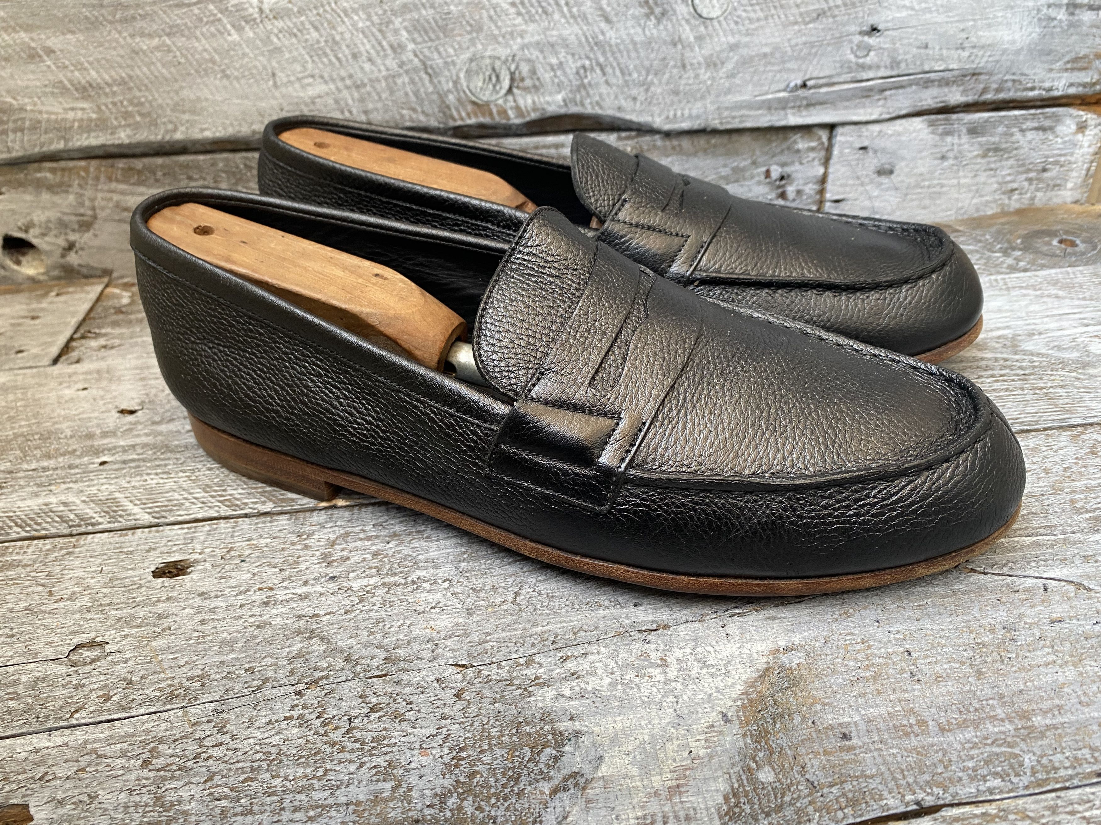 Designer × J.M. Weston Jm weston penny loafers, pebble grain shoes uk7.5 Size US 8.5 / EU 41-42 - 9 Thumbnail